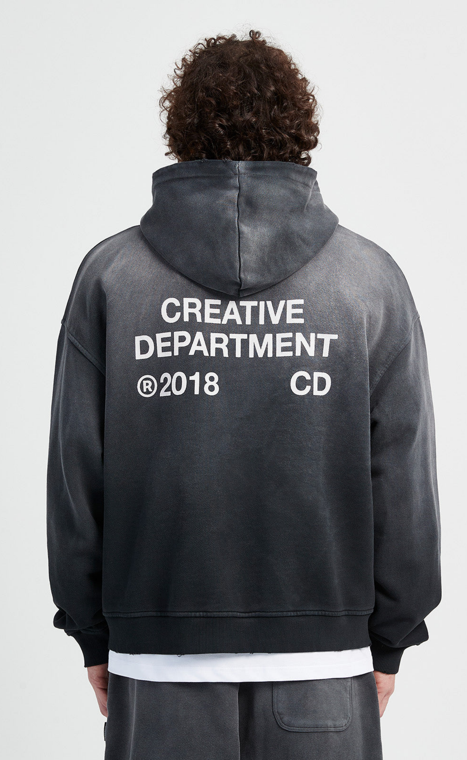 CREATIVE DPT FADED BLACK HOODIE