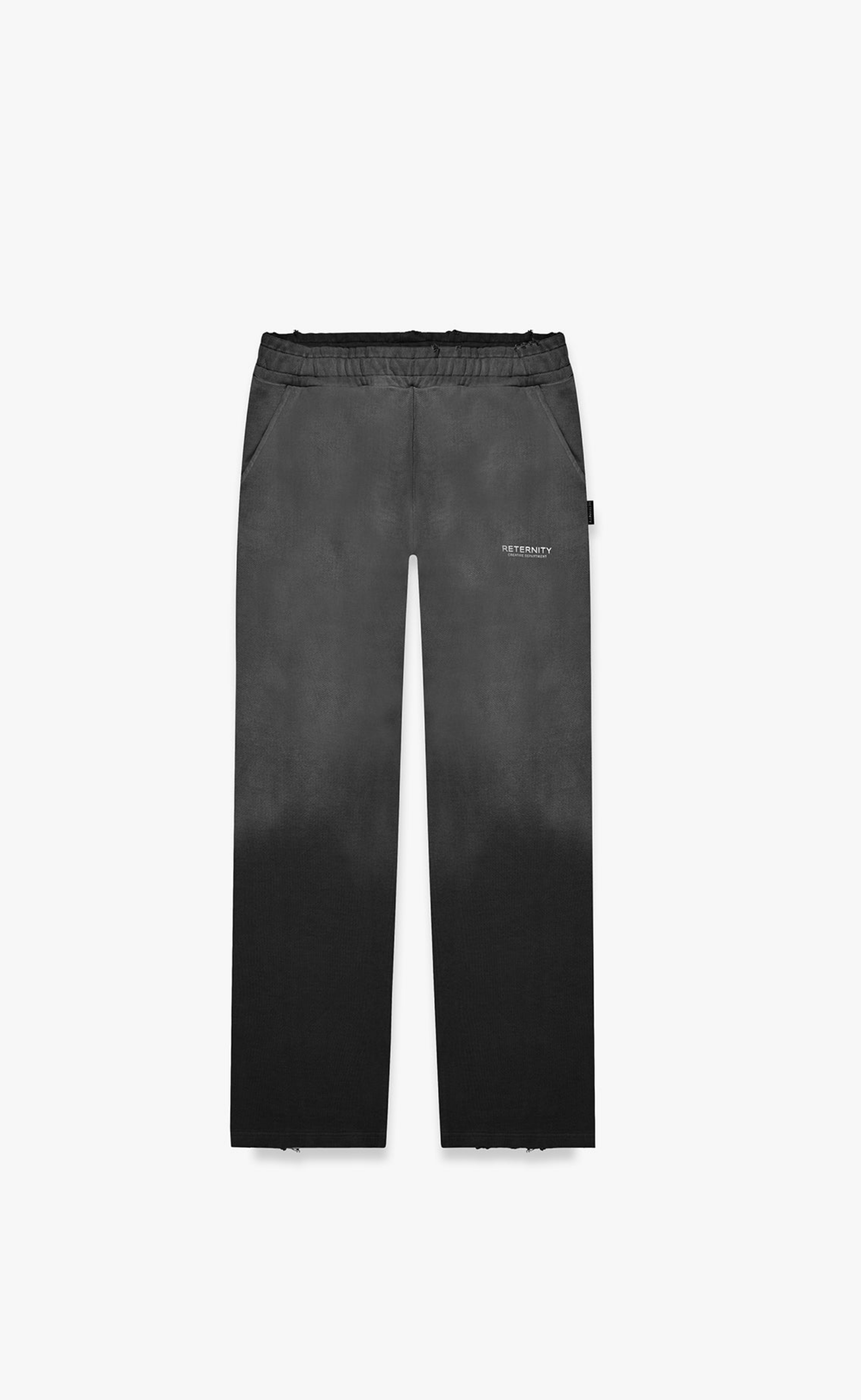 CREATIVE DPT FADED BLACK SWEATPANTS