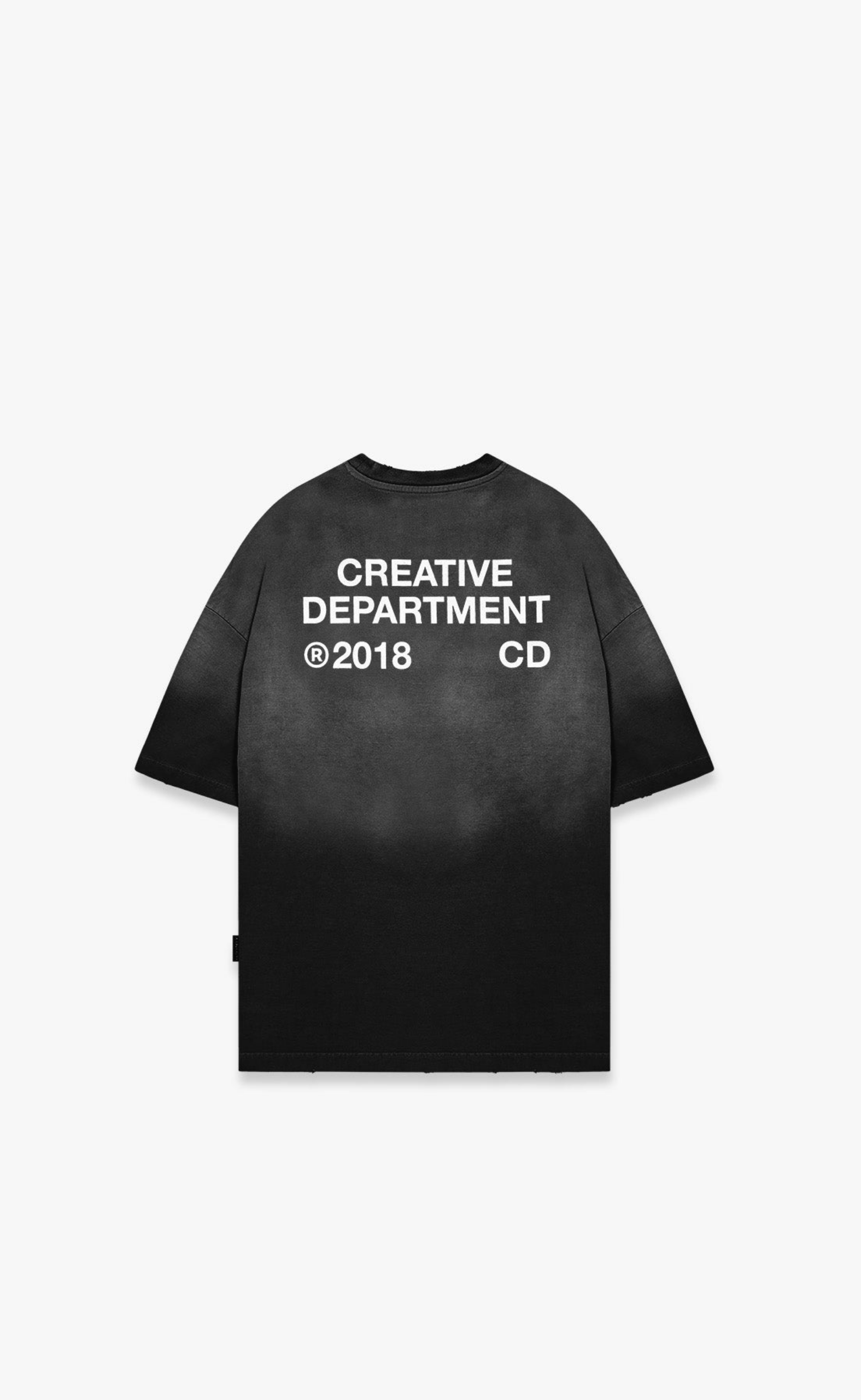 CREATIVE DPT FADED BLACK T-SHIRT