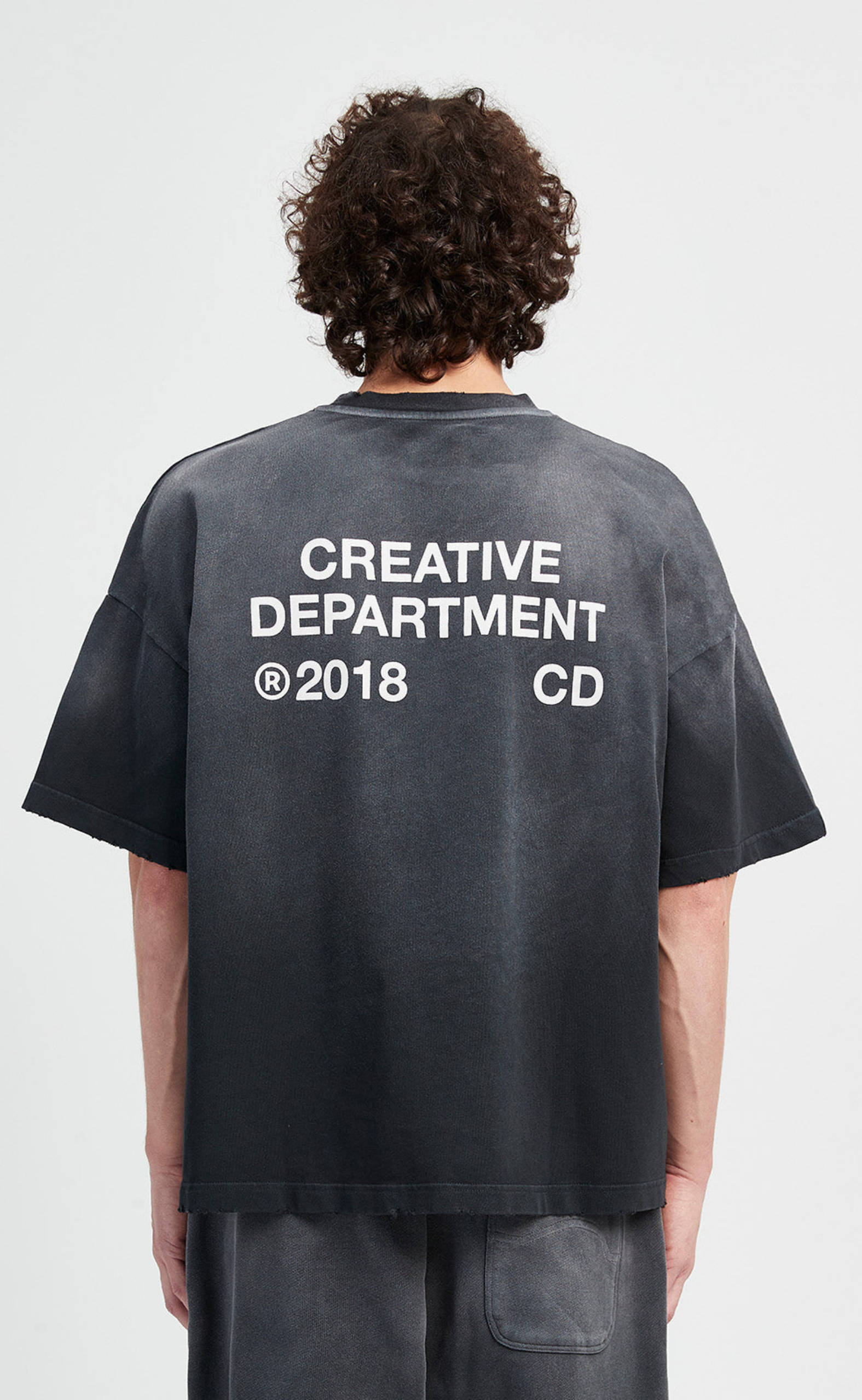 CREATIVE DPT FADED BLACK T-SHIRT