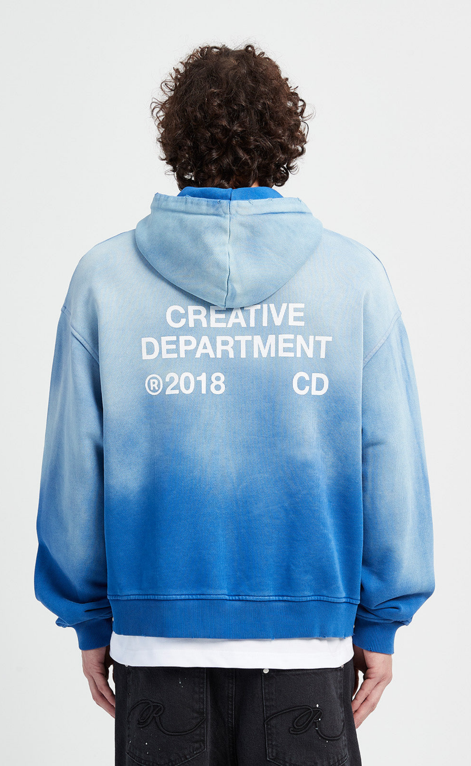 CREATIVE DPT FADED BLUE HOODIE