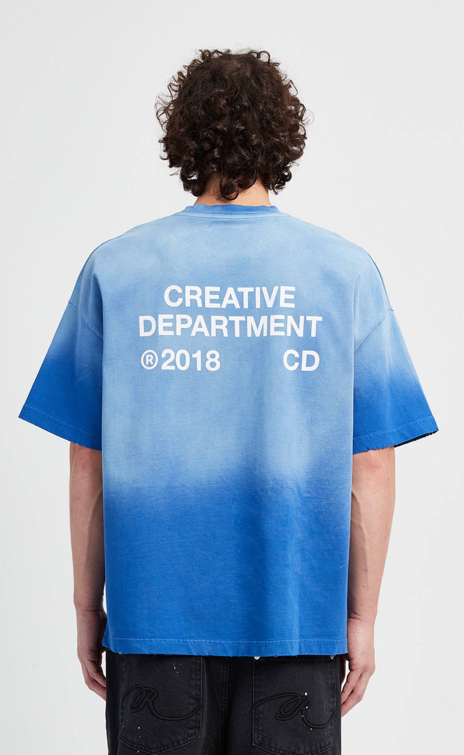 CREATIVE DPT FADED BLUE T-SHIRT