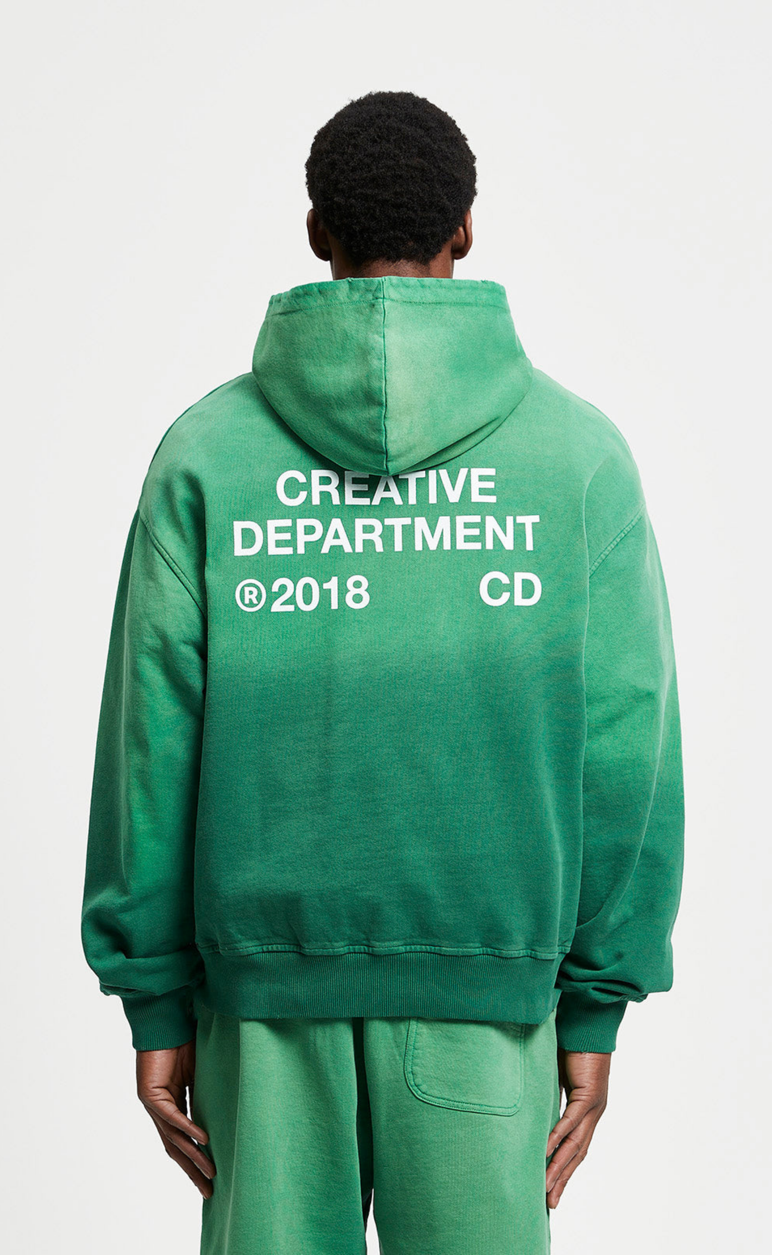 CREATIVE DPT FEDED GREEN HOODIE