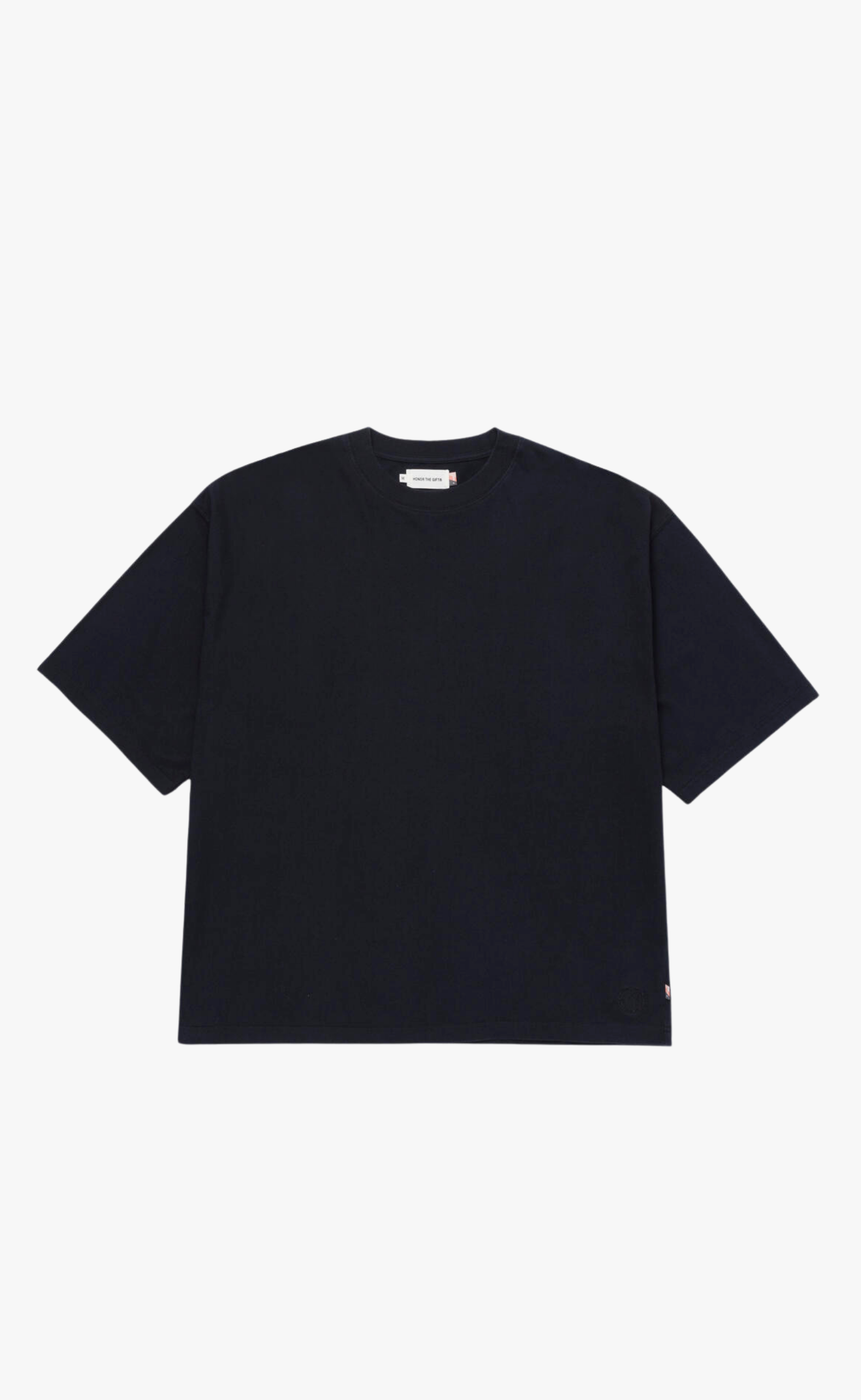 CREST LOGO BOX BLACK T-SHIRT