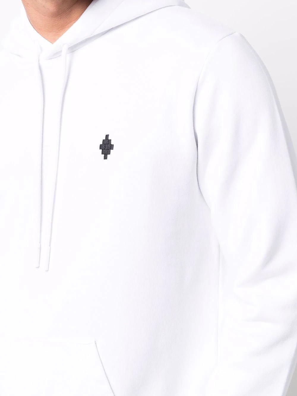 CROSS REGULAR HOODIE WHITE BLACK