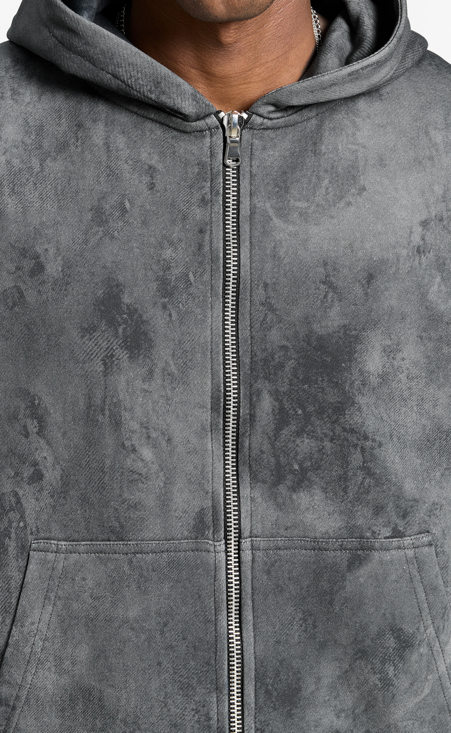 DELIRIA ZIP BLACK HOODIE