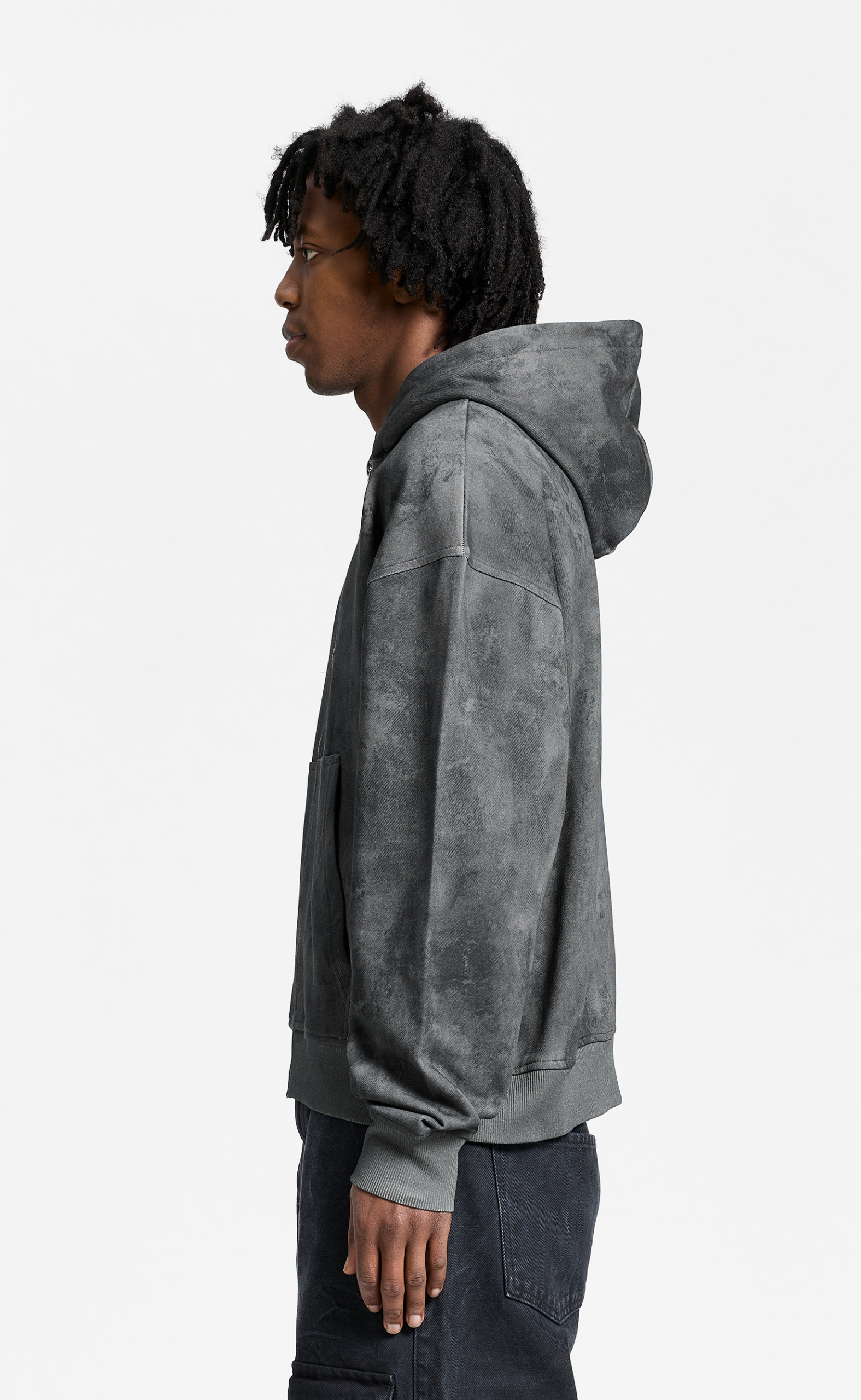 DELIRIA ZIP BLACK HOODIE