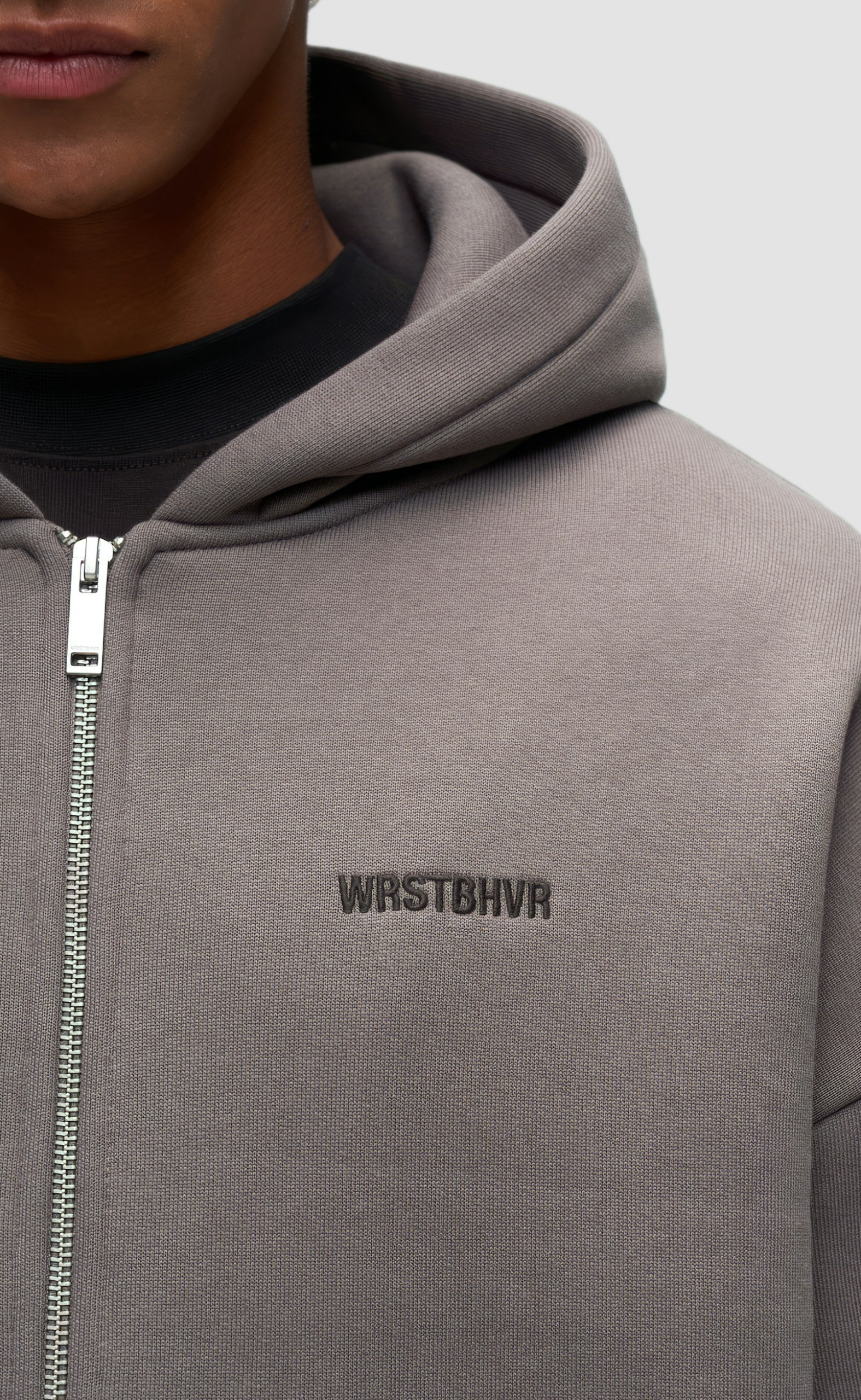 DIAGO V2 ZIP DARK GRAY HOODIE
