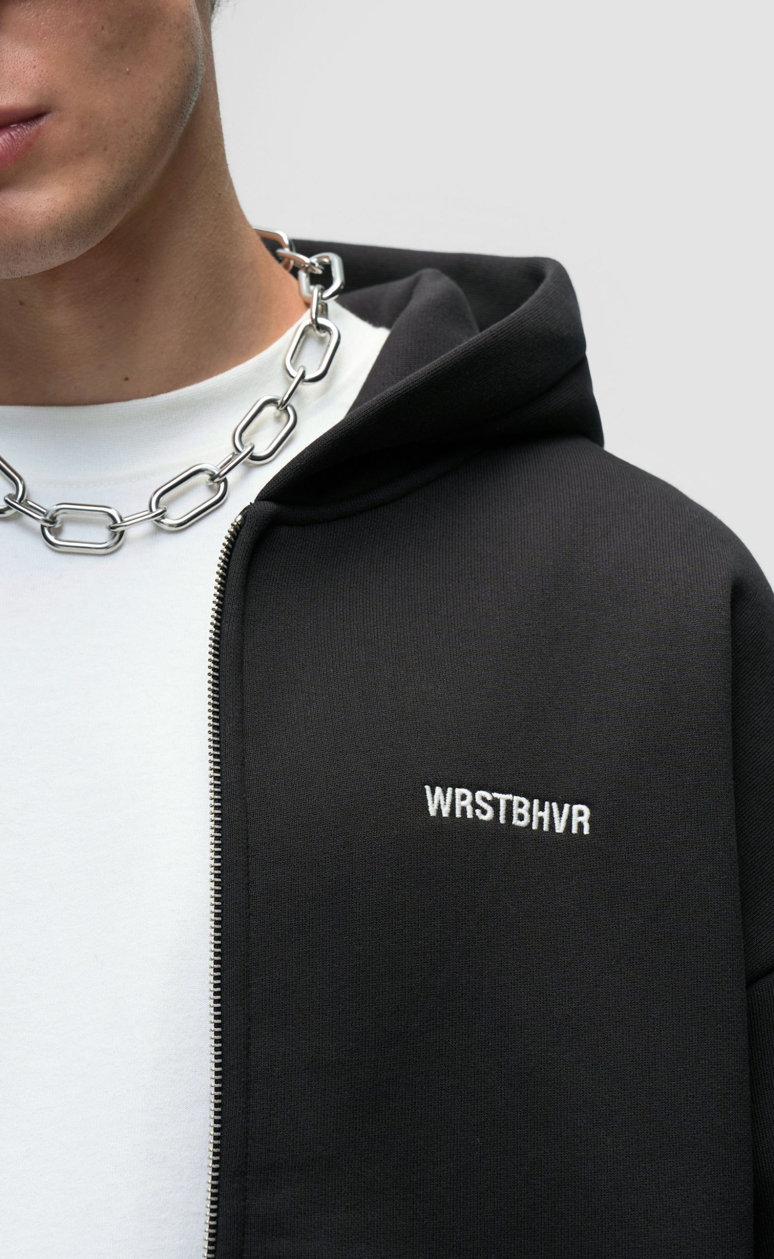 DIAGO V2 ZIP JET BLACK HOODIE