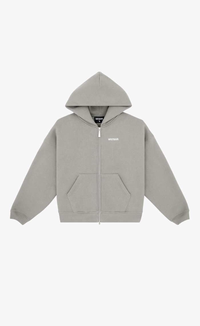 DIAGO ZIP GRAY HOODIE