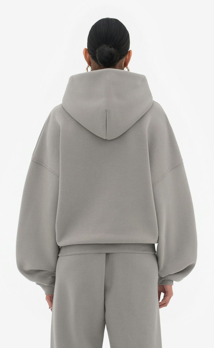 DIAGO ZIP GRAY HOODIE Hover