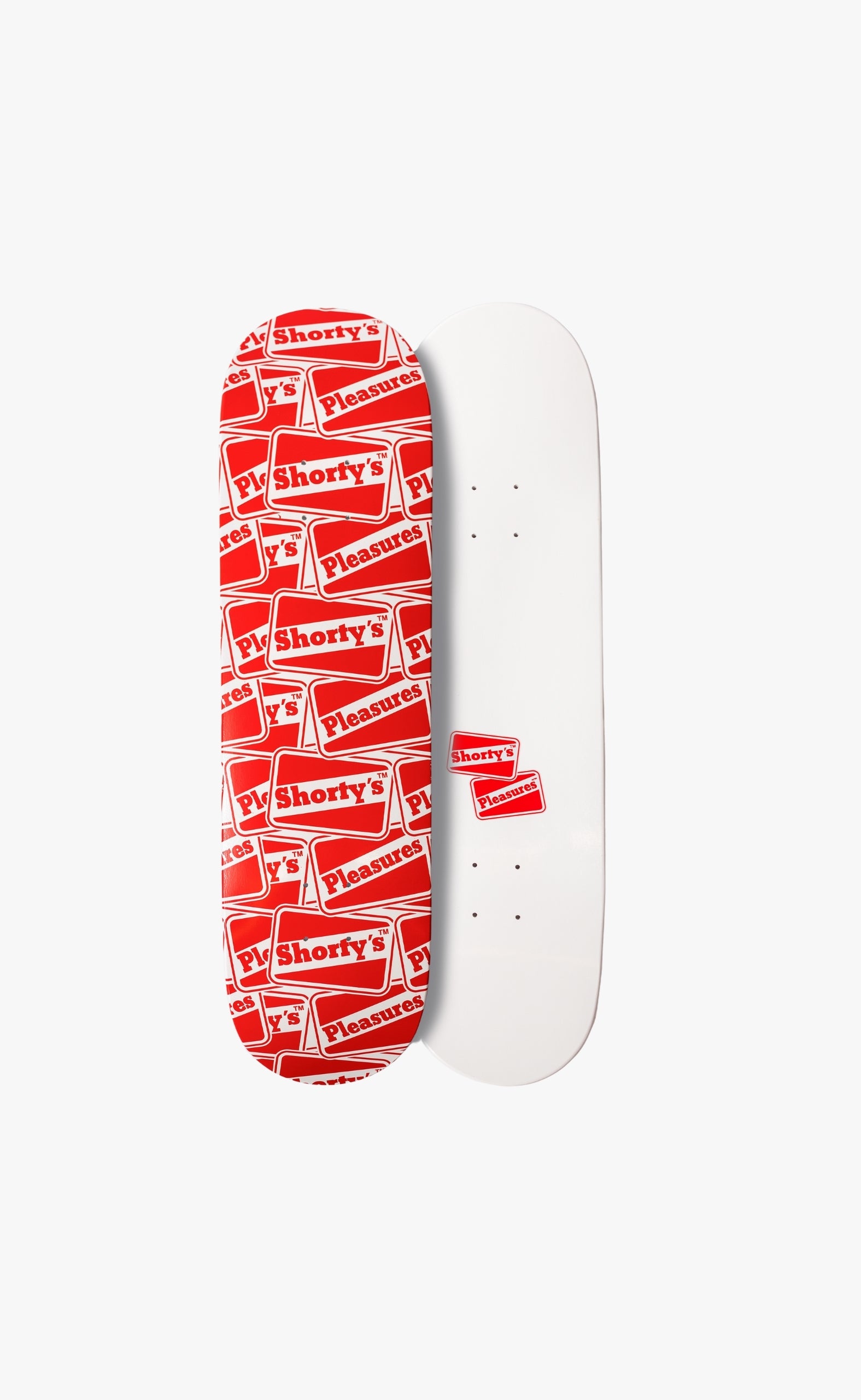 DOUBLES 8.5 RED SKATEBORD DECK