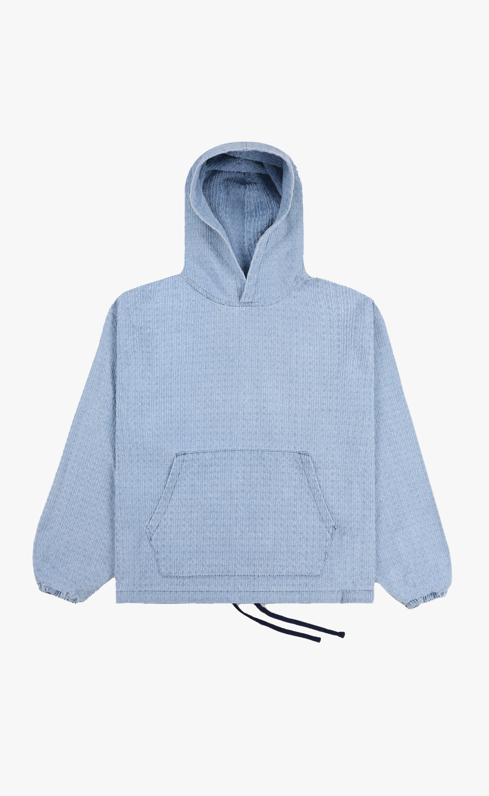 EXPAND PONCHO BLUE HOODIE