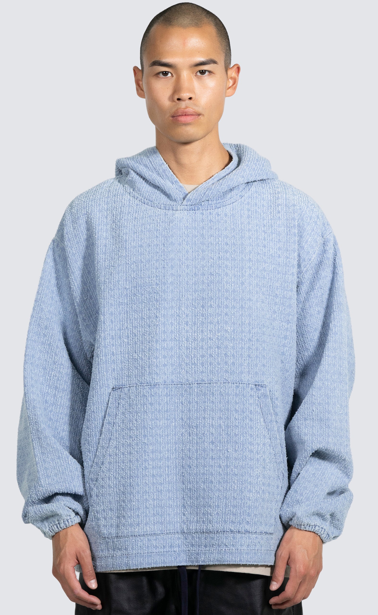 EXPAND PONCHO BLUE HOODIE