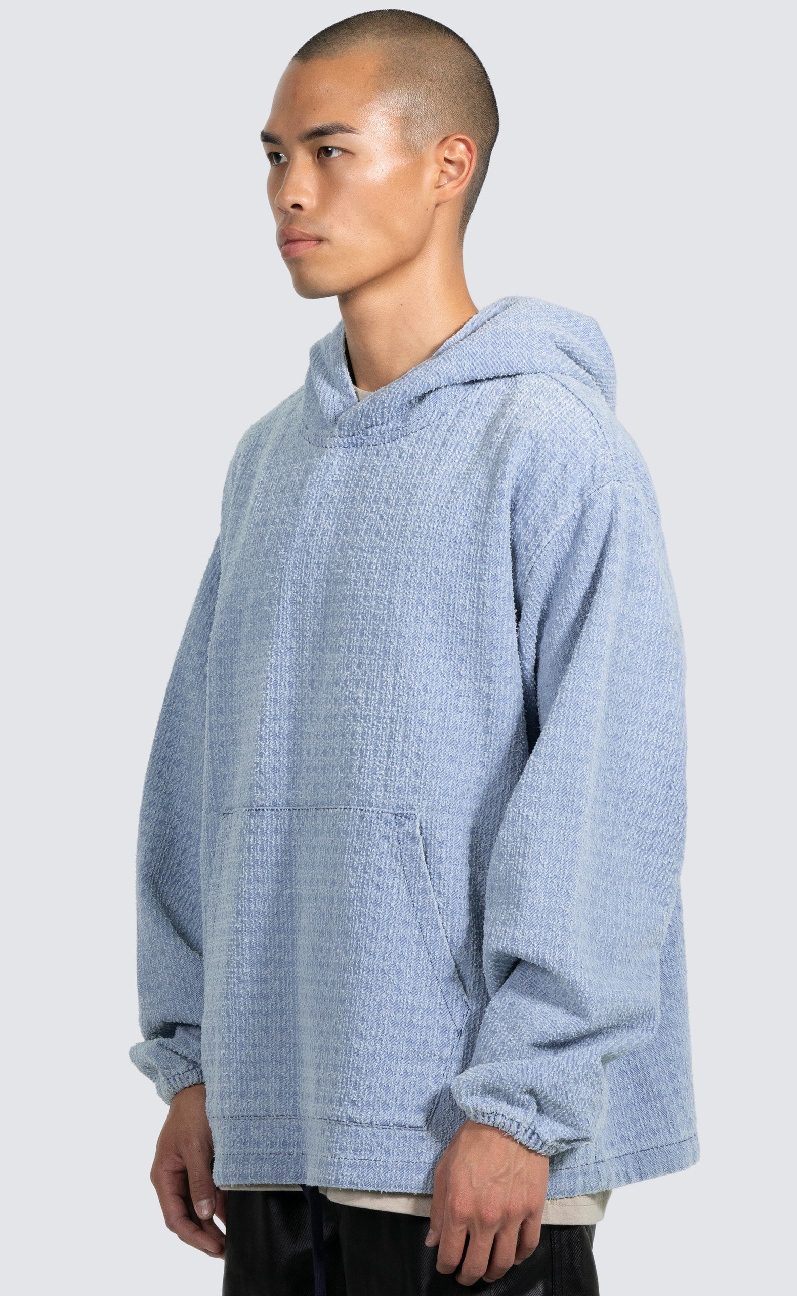 EXPAND PONCHO BLUE HOODIE