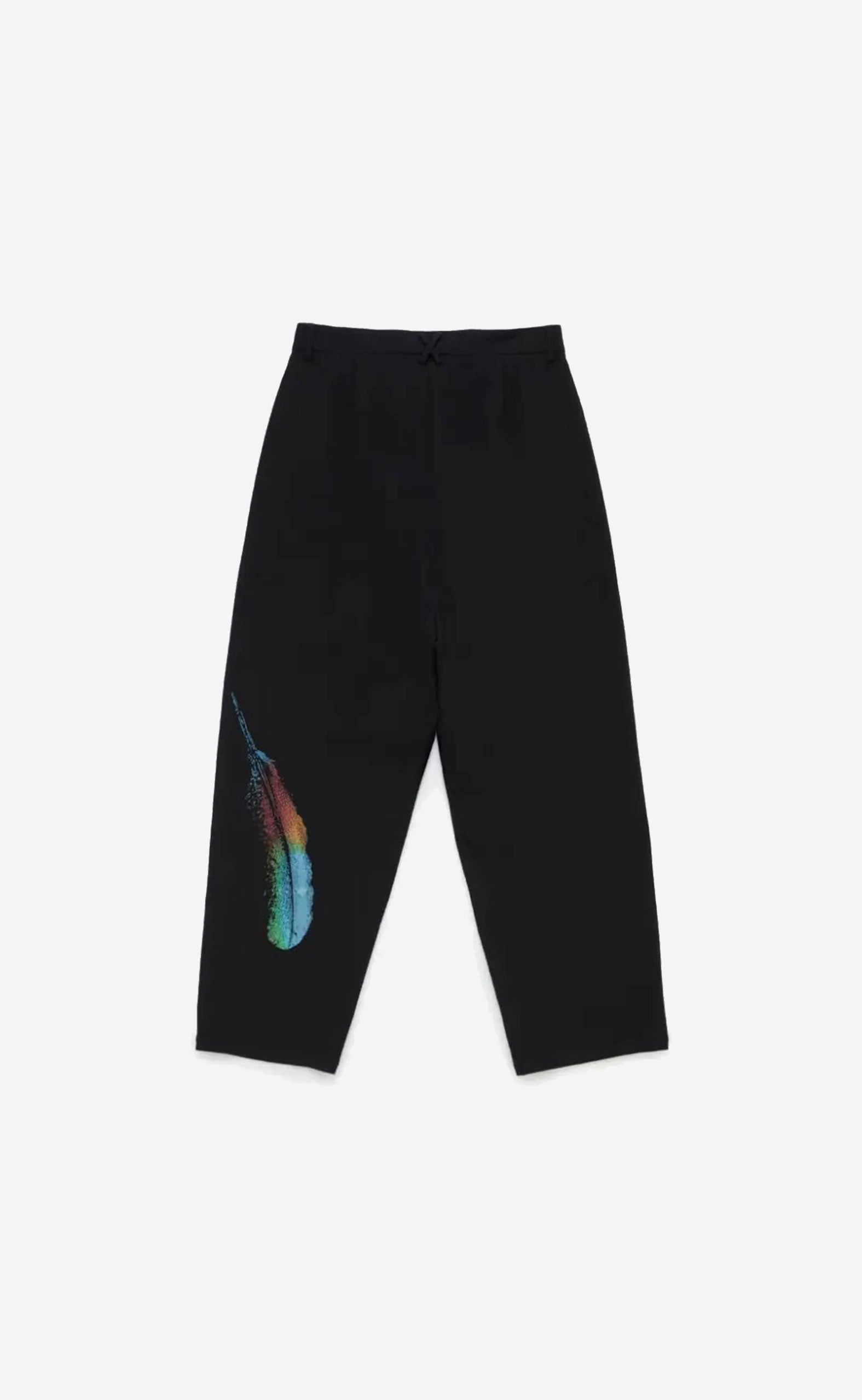 FEATHER OVER TAILOR PANTS BLACK MULTICOL