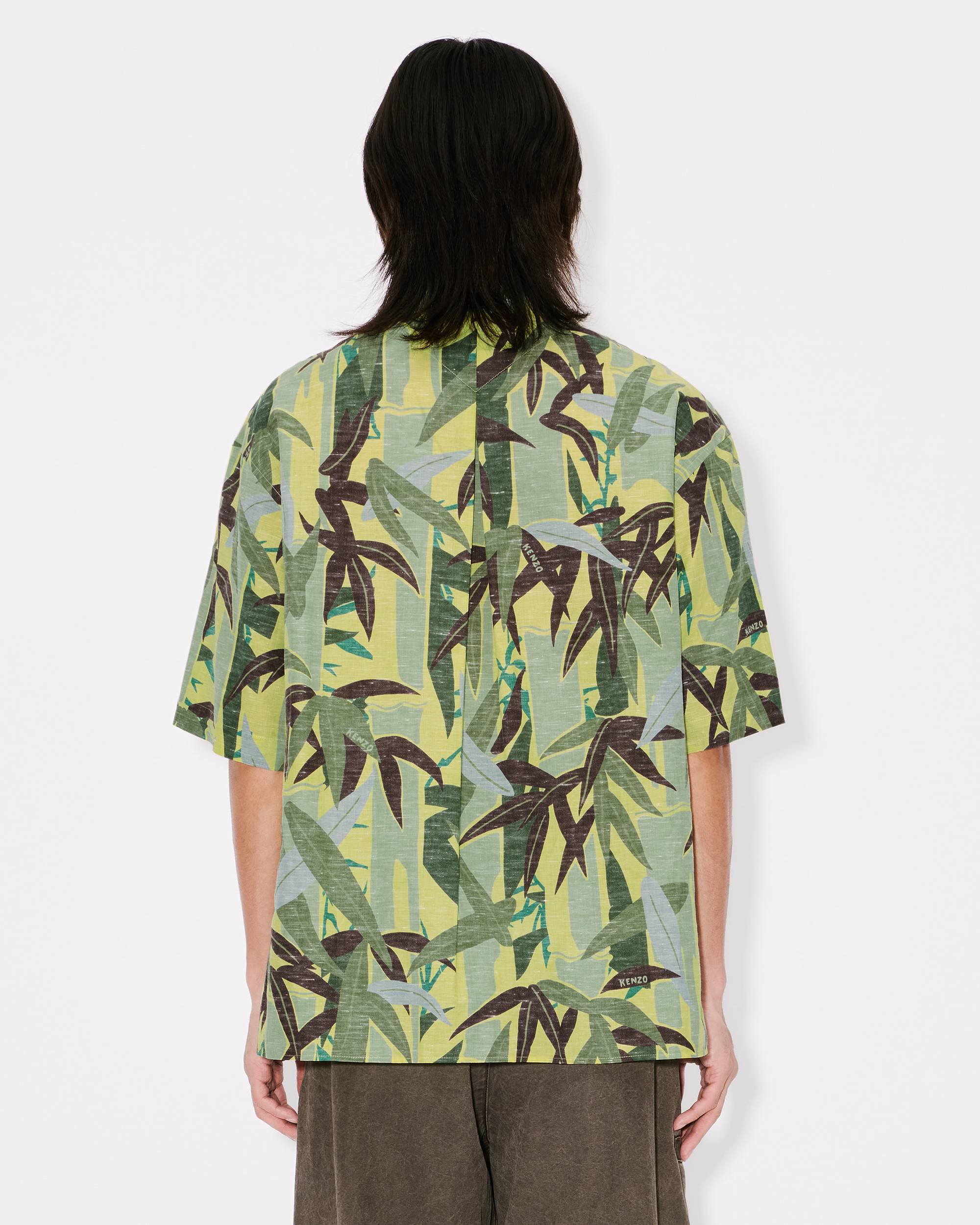 KENZO CHIKU-RIN CAMO HAWAIIAN SHORT SLEEVE ABSINTHE SHIRT