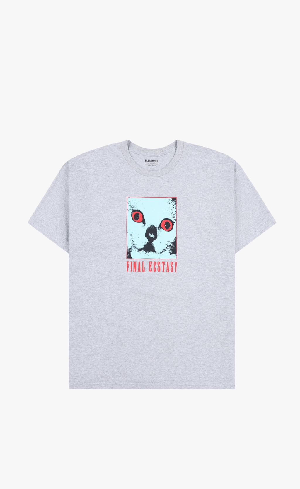 Tシャツ・カットソー PLEASURES Men T-shirt Grey P24F021 GREY FINAL GREY T-SHIRT