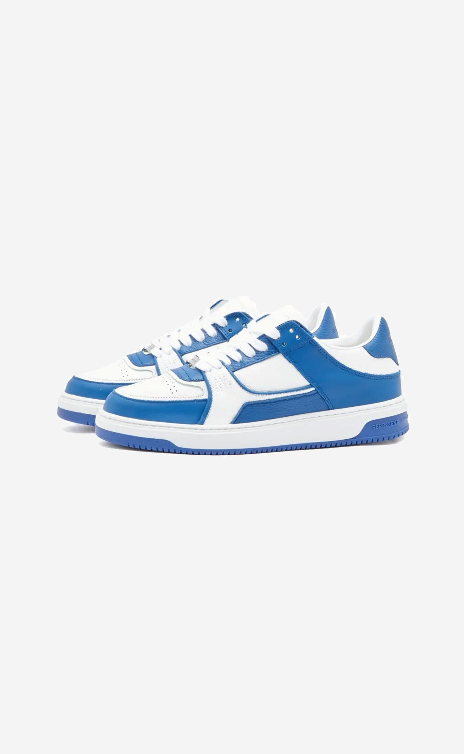 FLAT WHITE COBALT BLUE APEX SNEAKERS