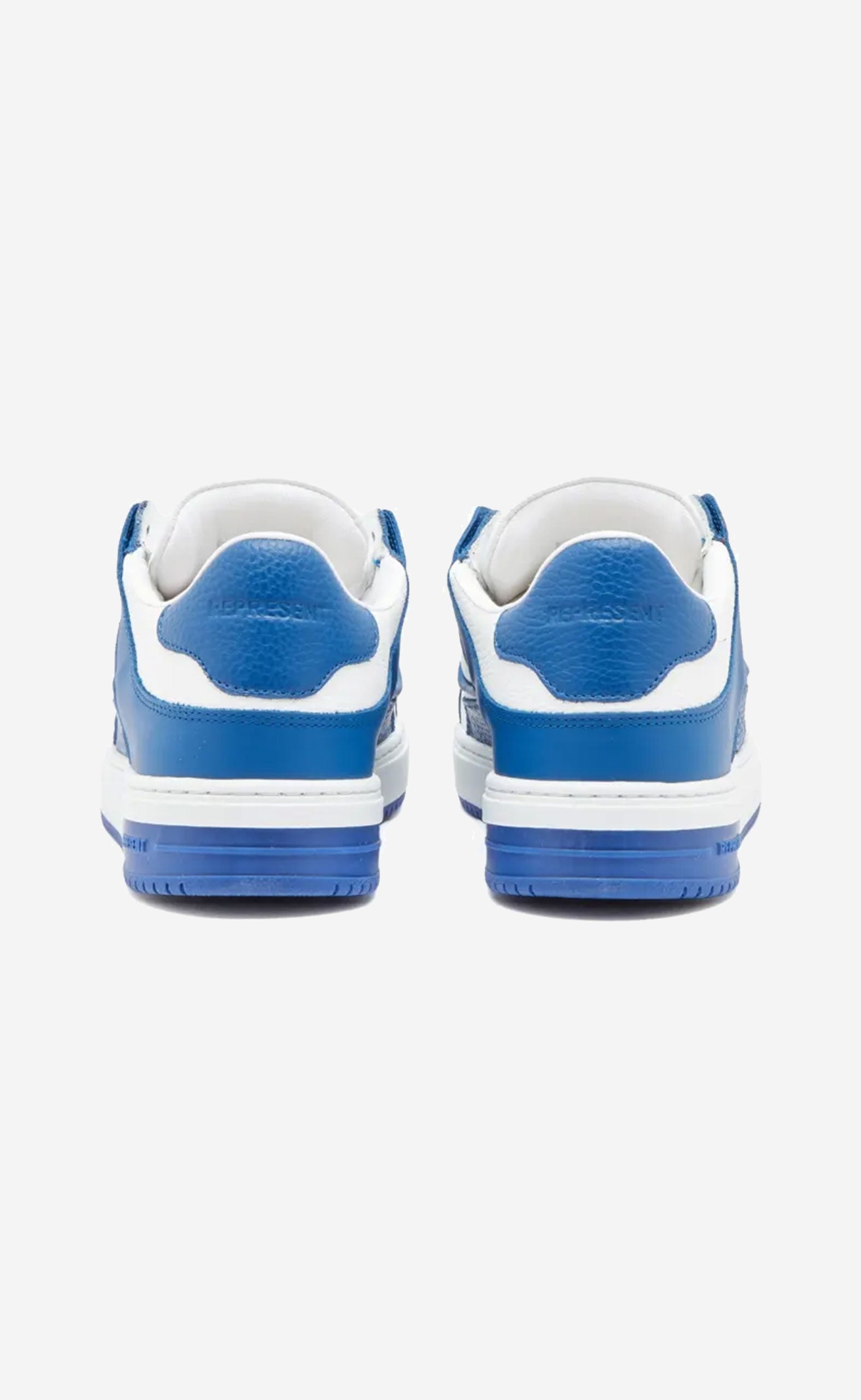 FLAT WHITE COBALT BLUE APEX SNEAKERS