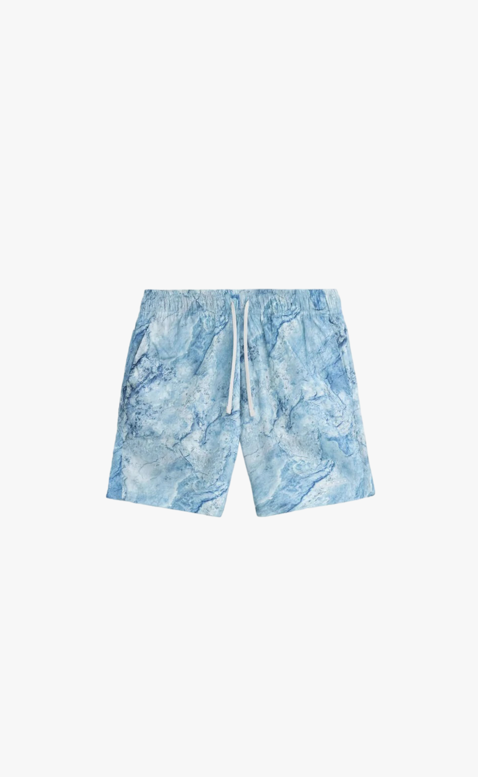 FLOOR OCEAN PRINT SHORTS