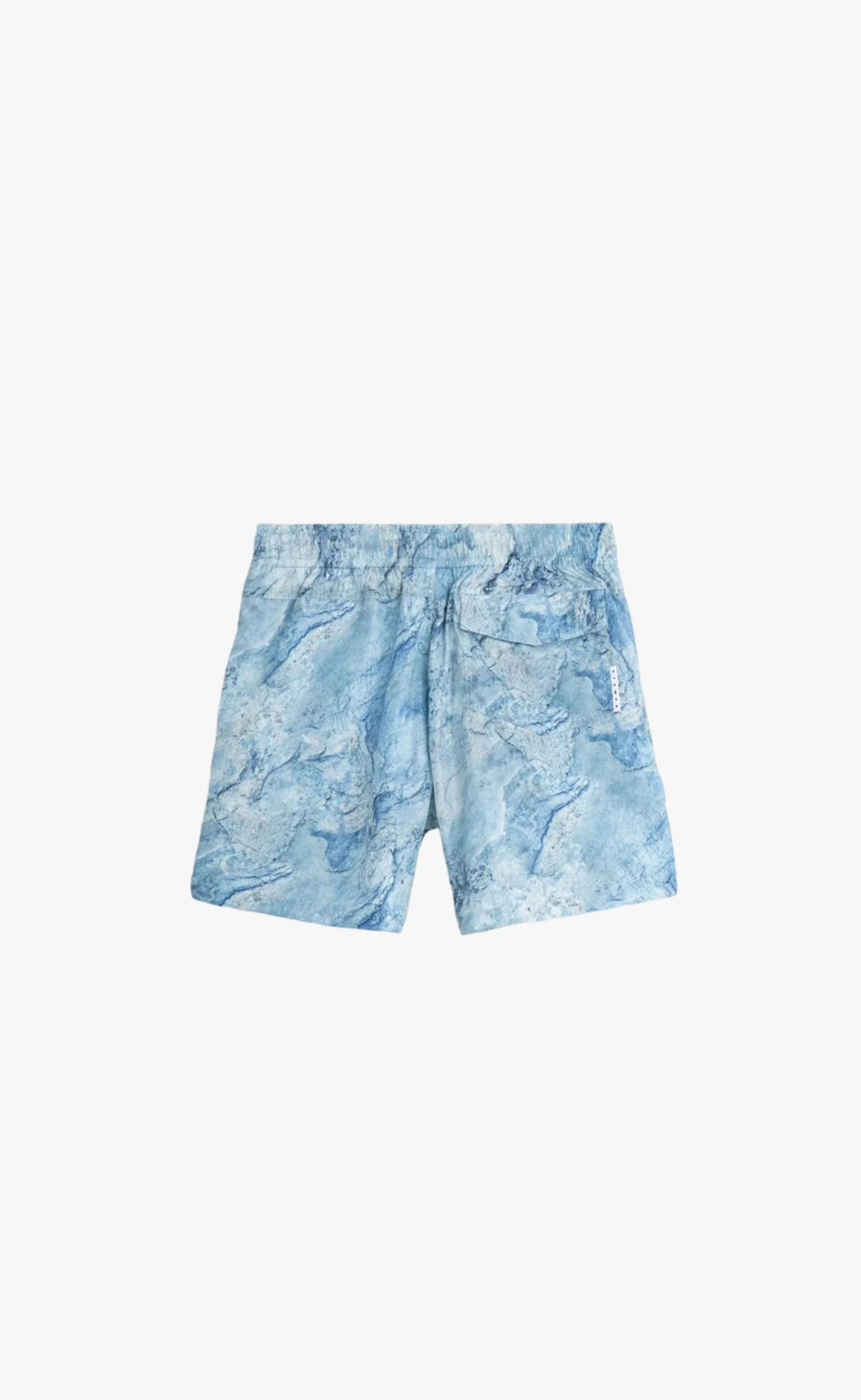 FLOOR OCEAN PRINT SHORTS