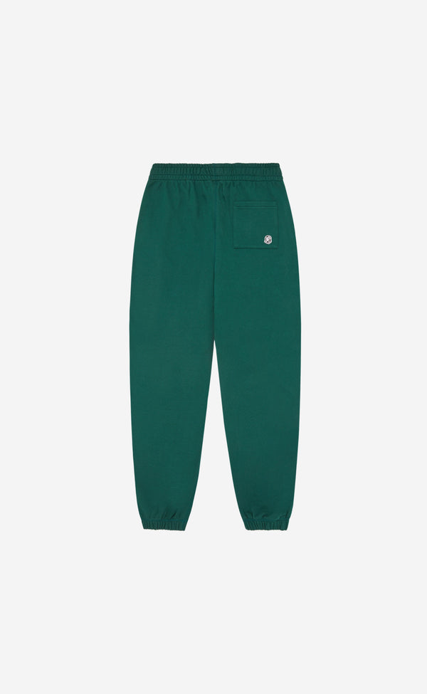 FOREST GREEN SMALL ARCH LOGO SWEATPANTS