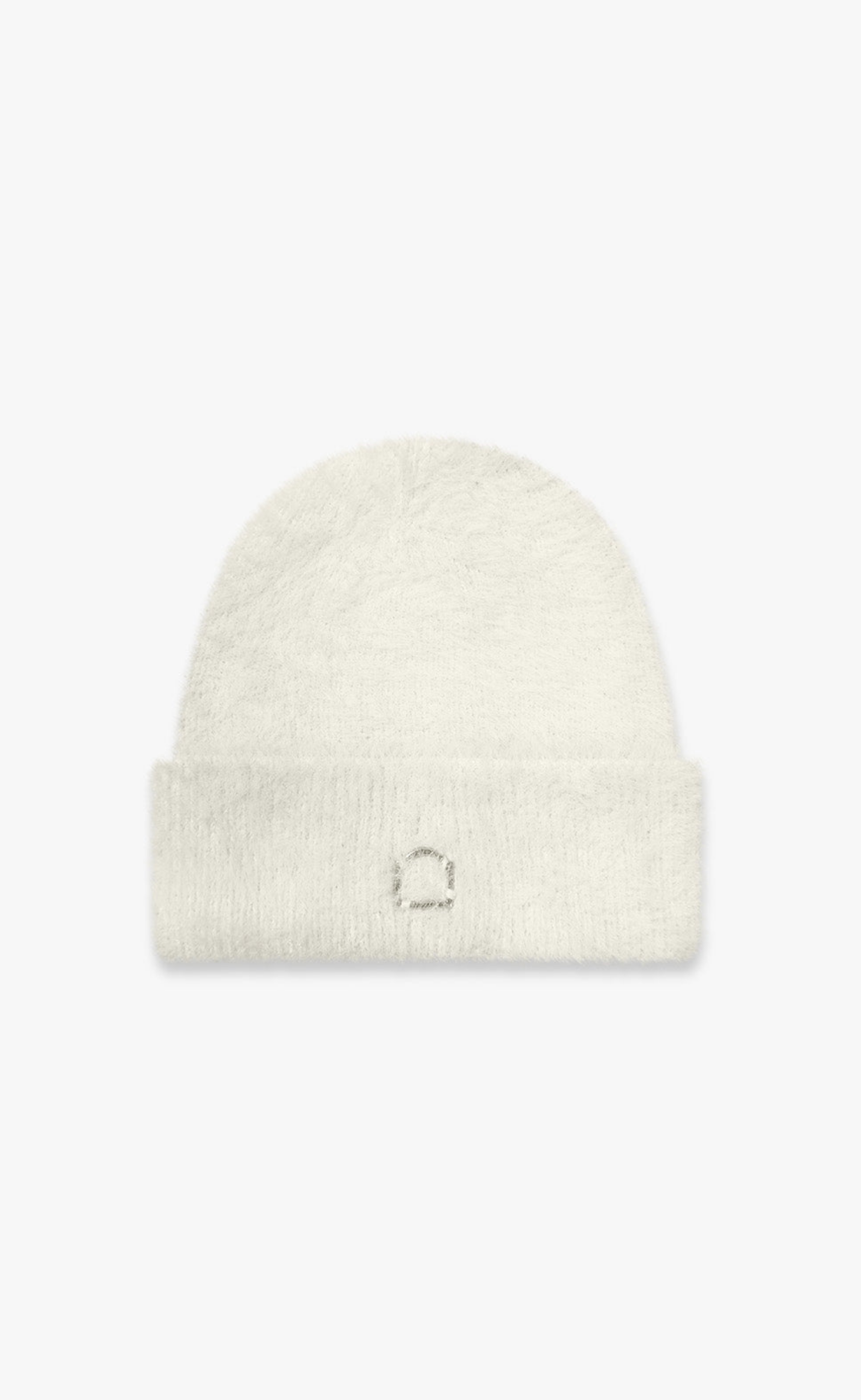 FURRY CREAM BEANIE