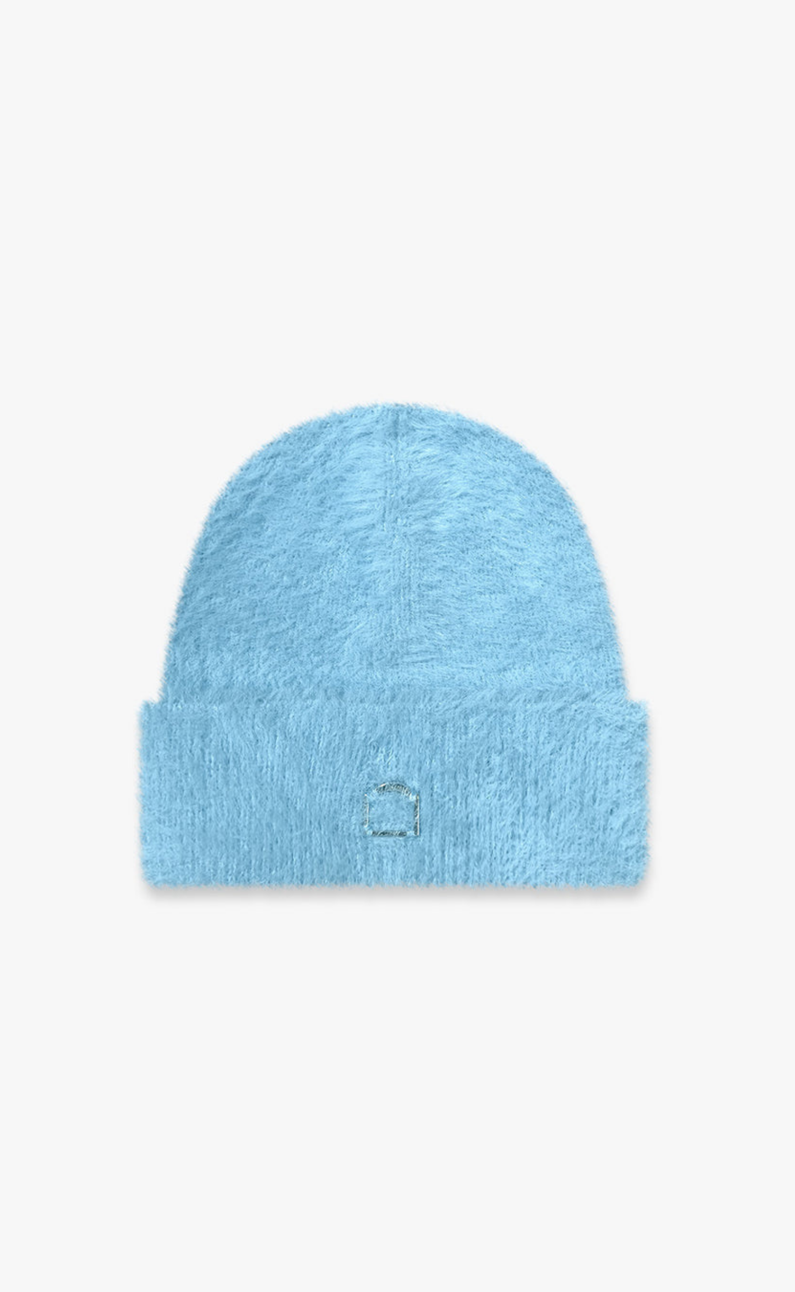 FURRY LIGHT BLUE BEANIE