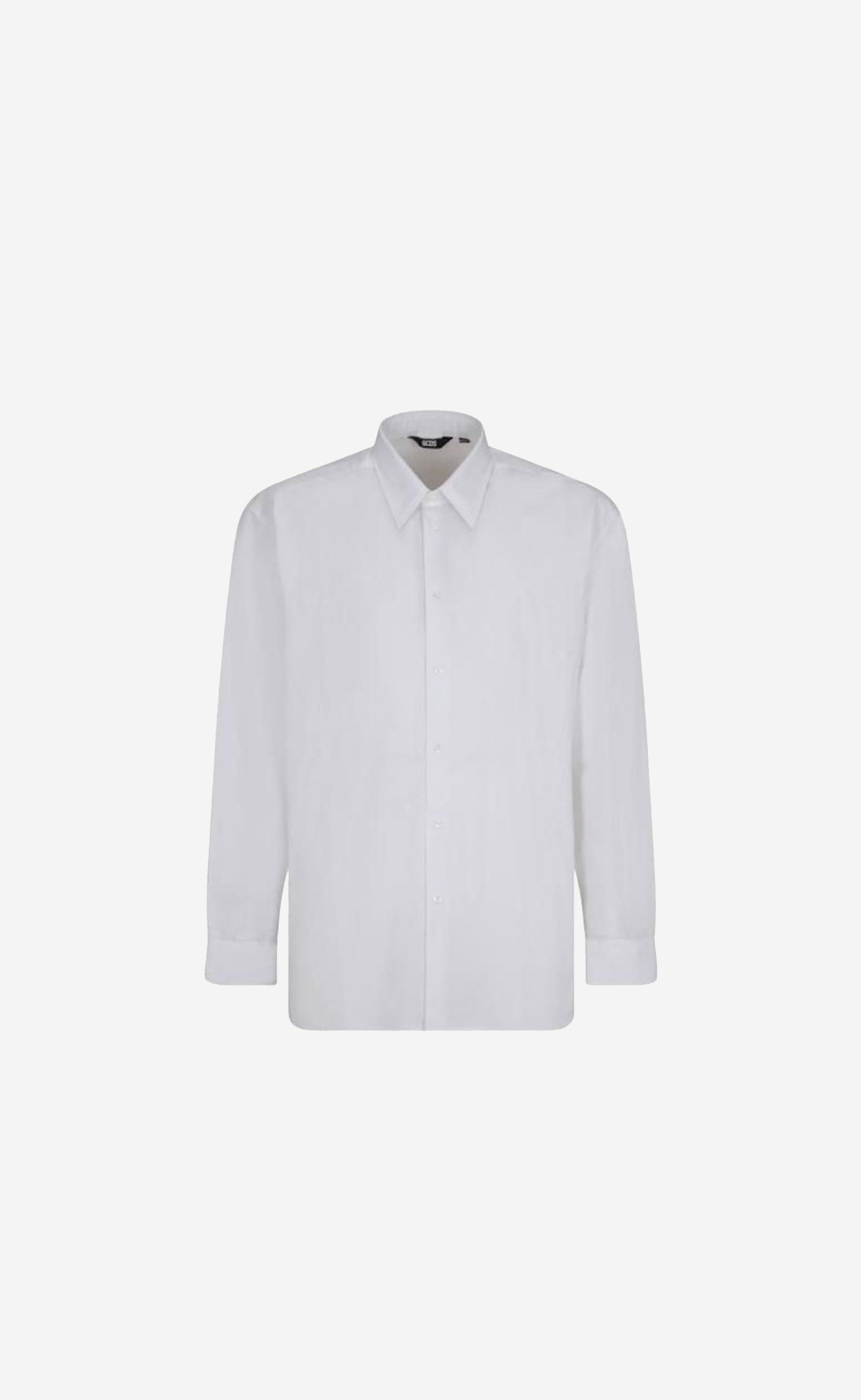 GCDS EMBROIDERED SHIRT WHITE