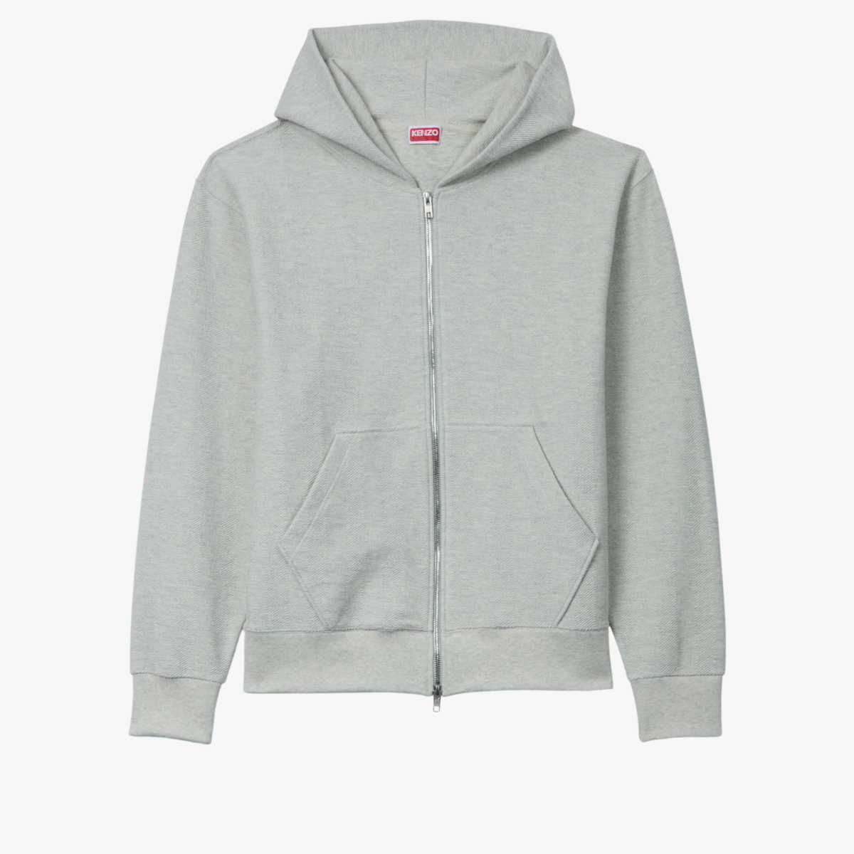 GOTS KENZO DRAGONFLY FULL ZIP PALE GREY HOODIE