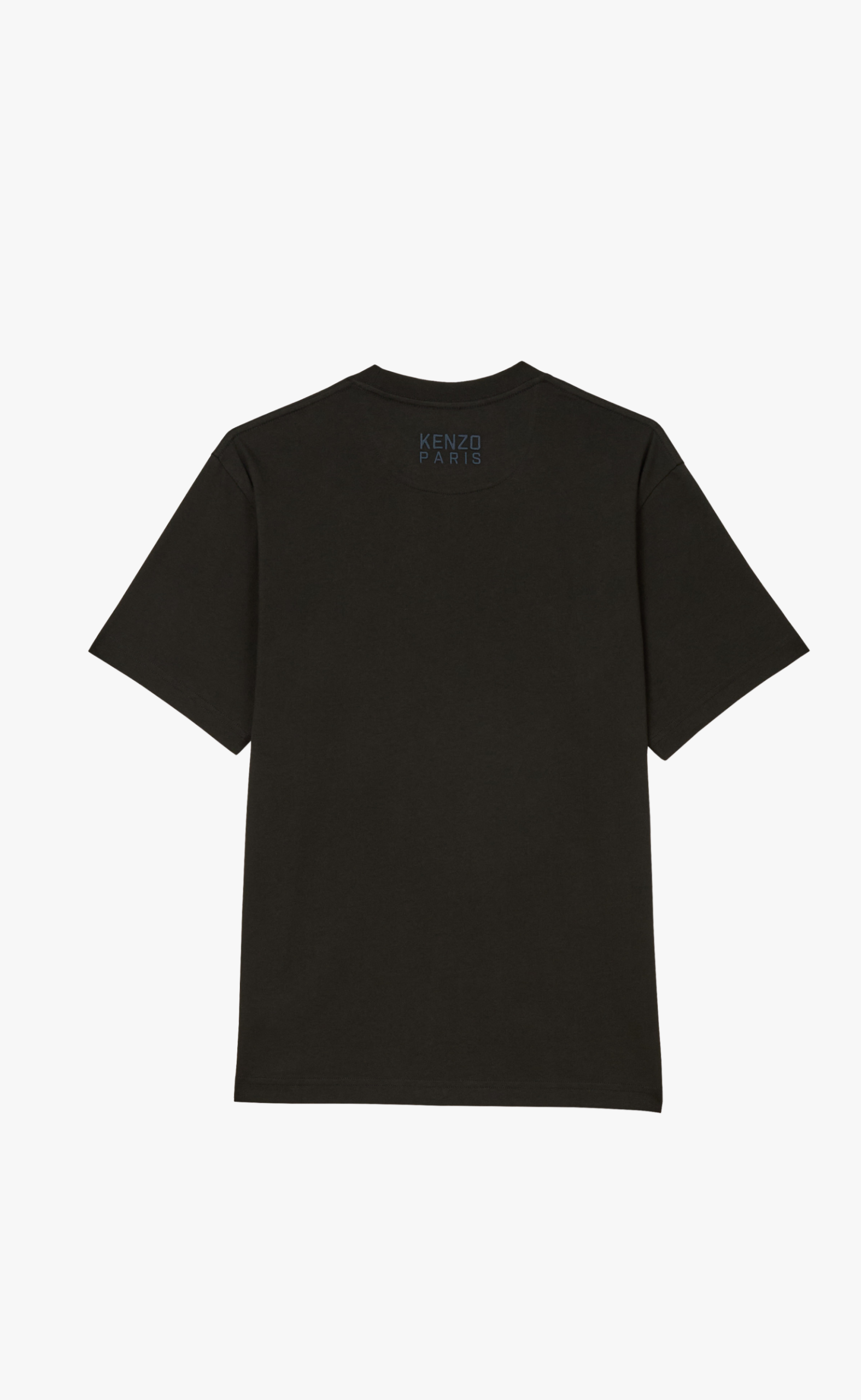 GOTS KENZO HAPPY TIGER EMBROIDERED CLASSIC BLACK T-SHIRT