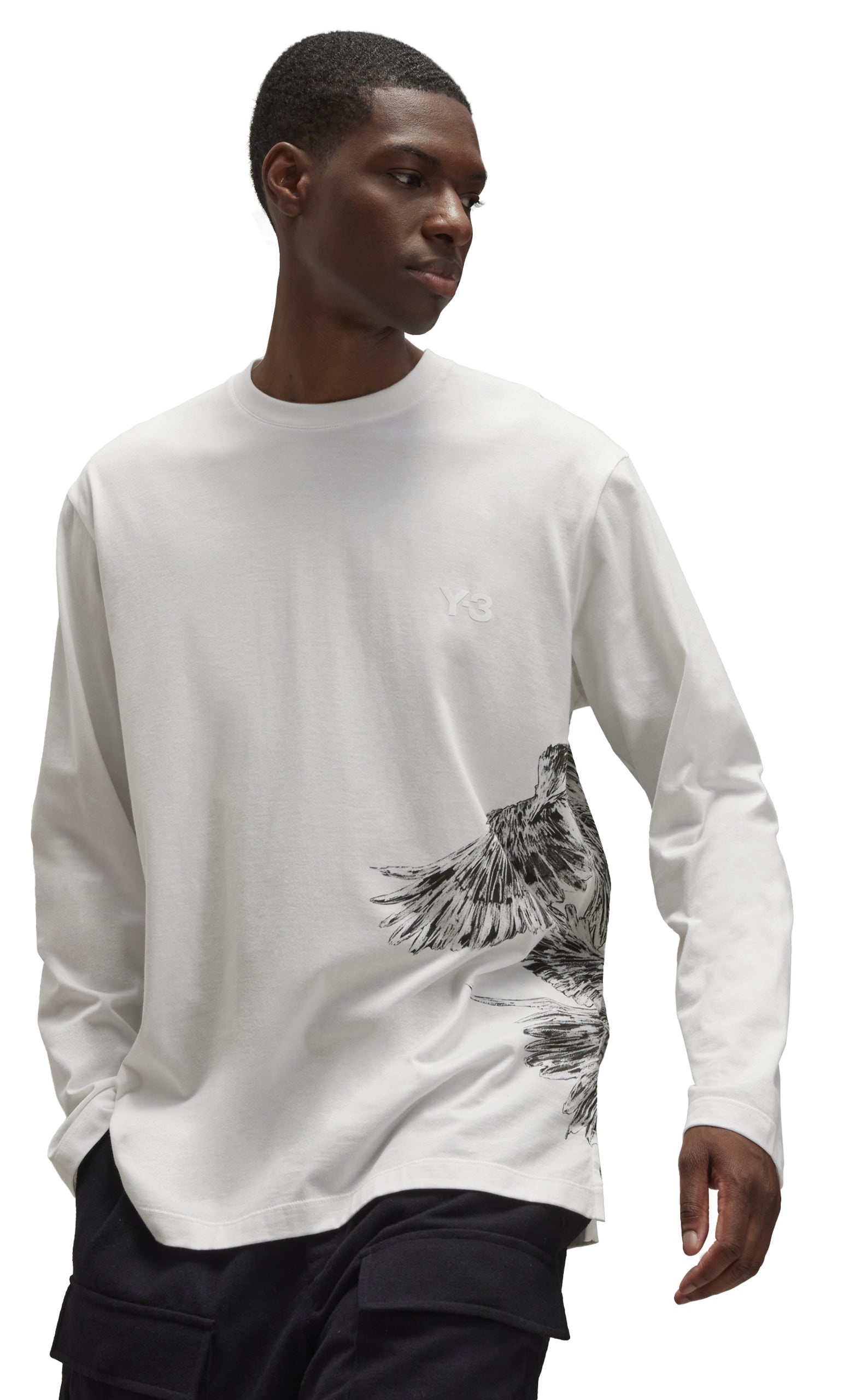 SIDE GRAPHIC WHITE LONGSLEEVE