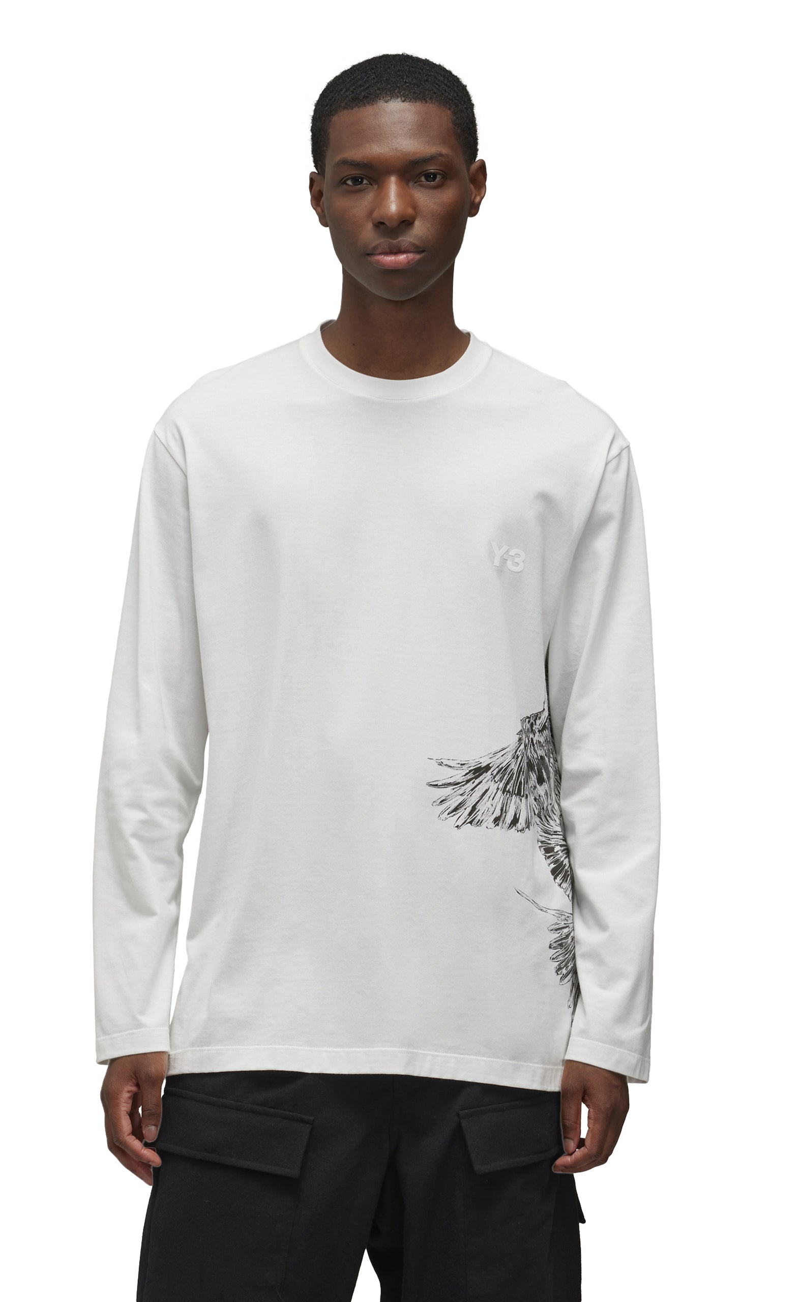 SIDE GRAPHIC WHITE LONGSLEEVE