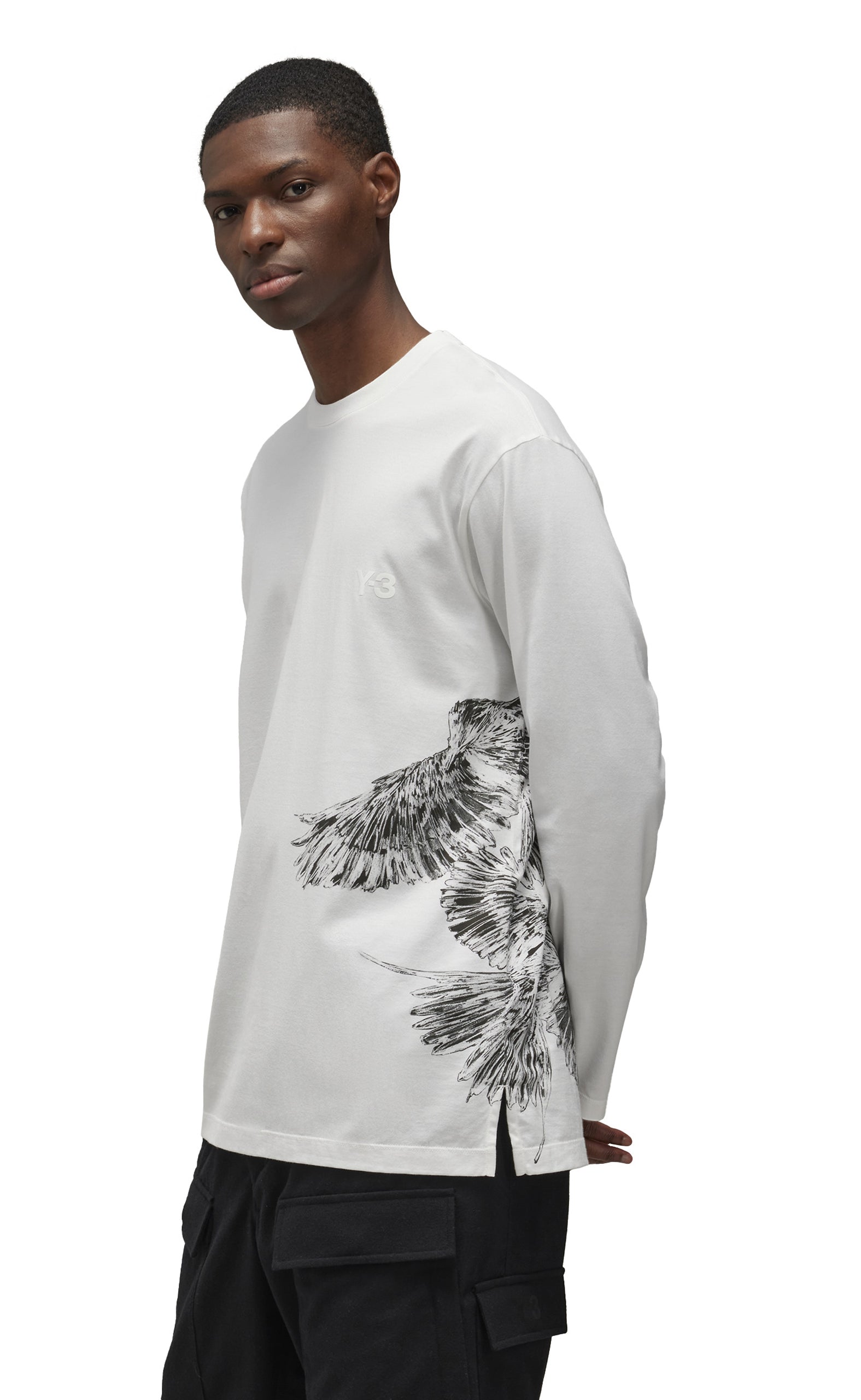 SIDE GRAPHIC WHITE LONGSLEEVE