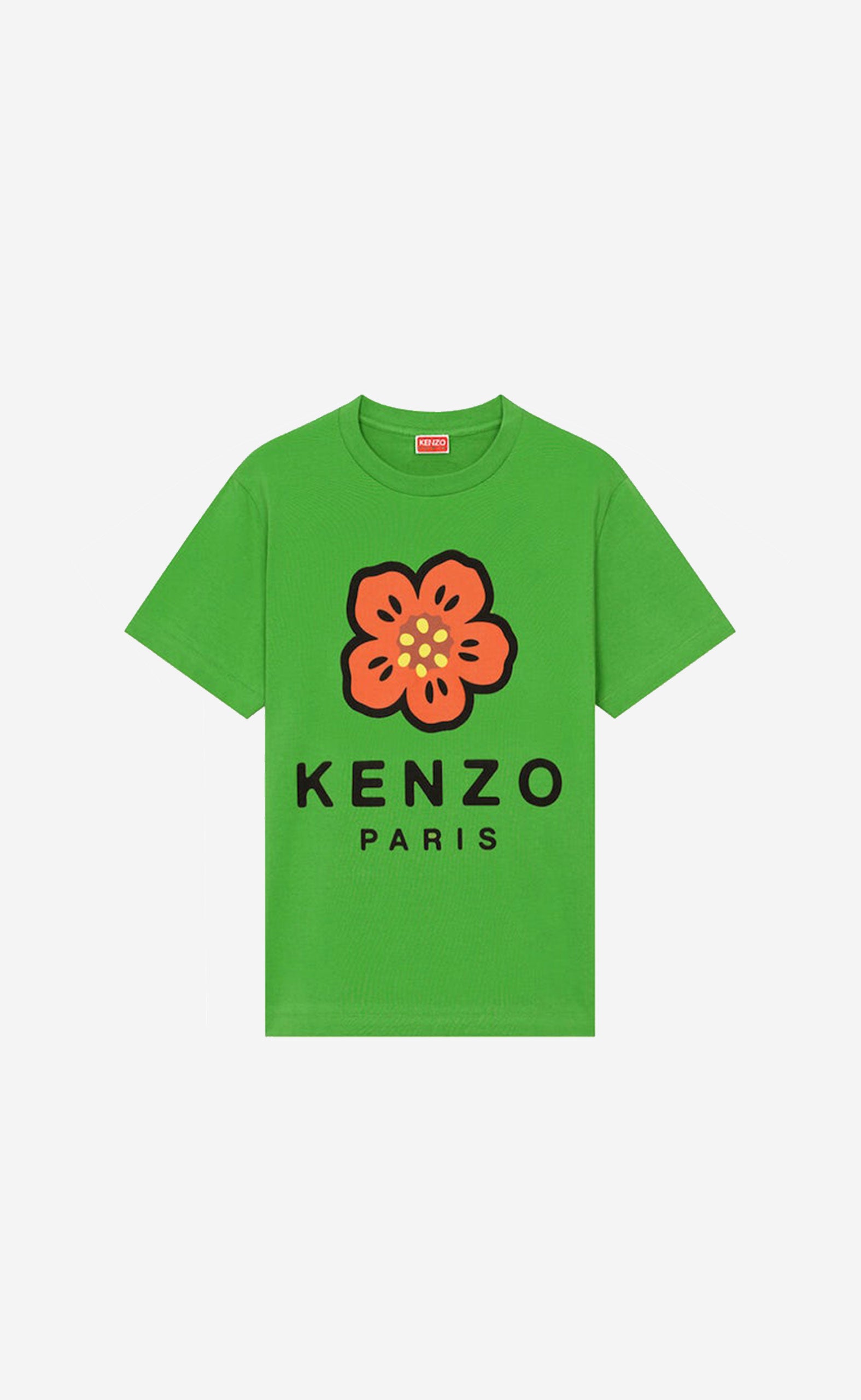 GRASS GREEN BOKE FLOWER T-SHIRT