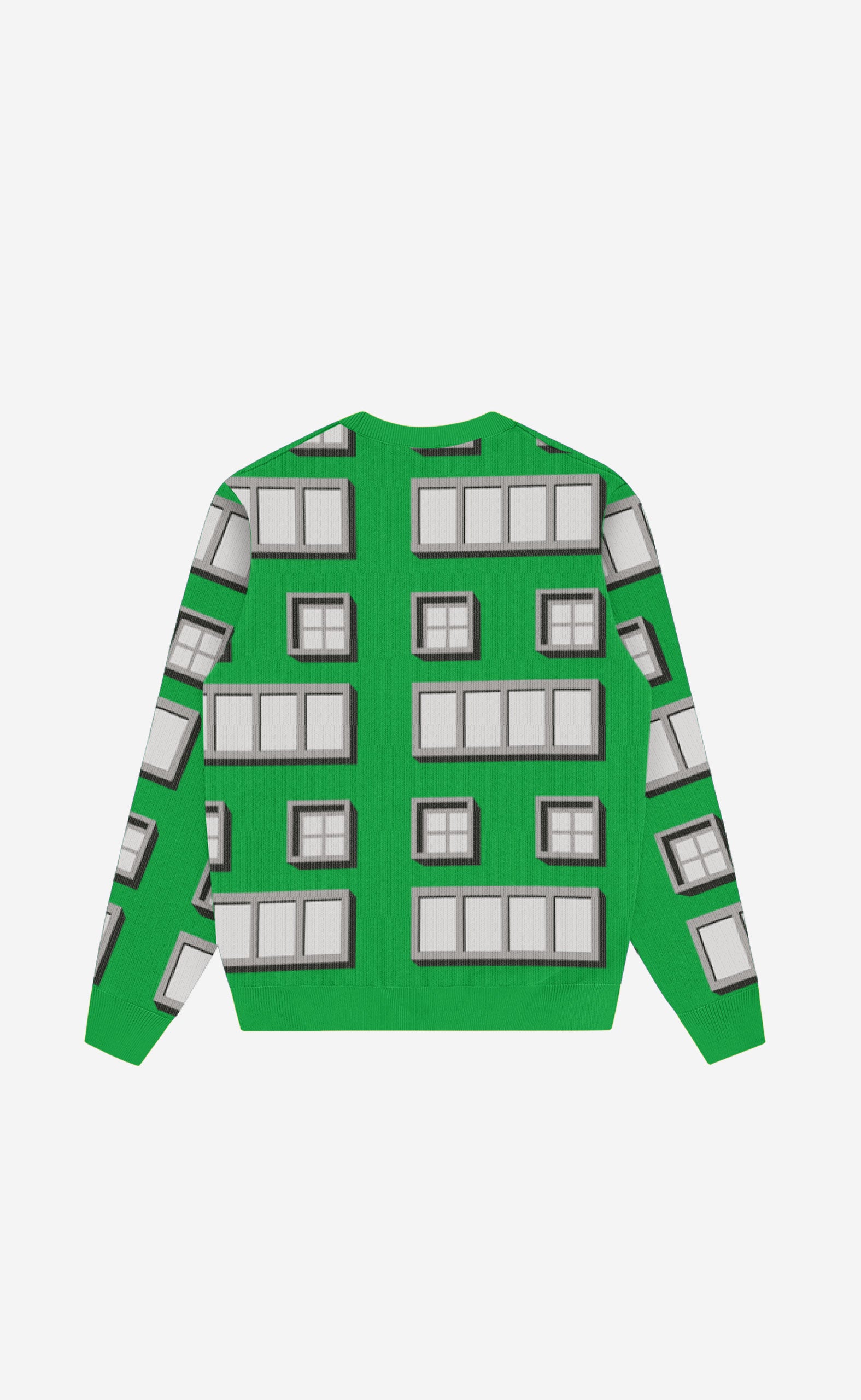 GREEN BRICK KNITTED JUMPER