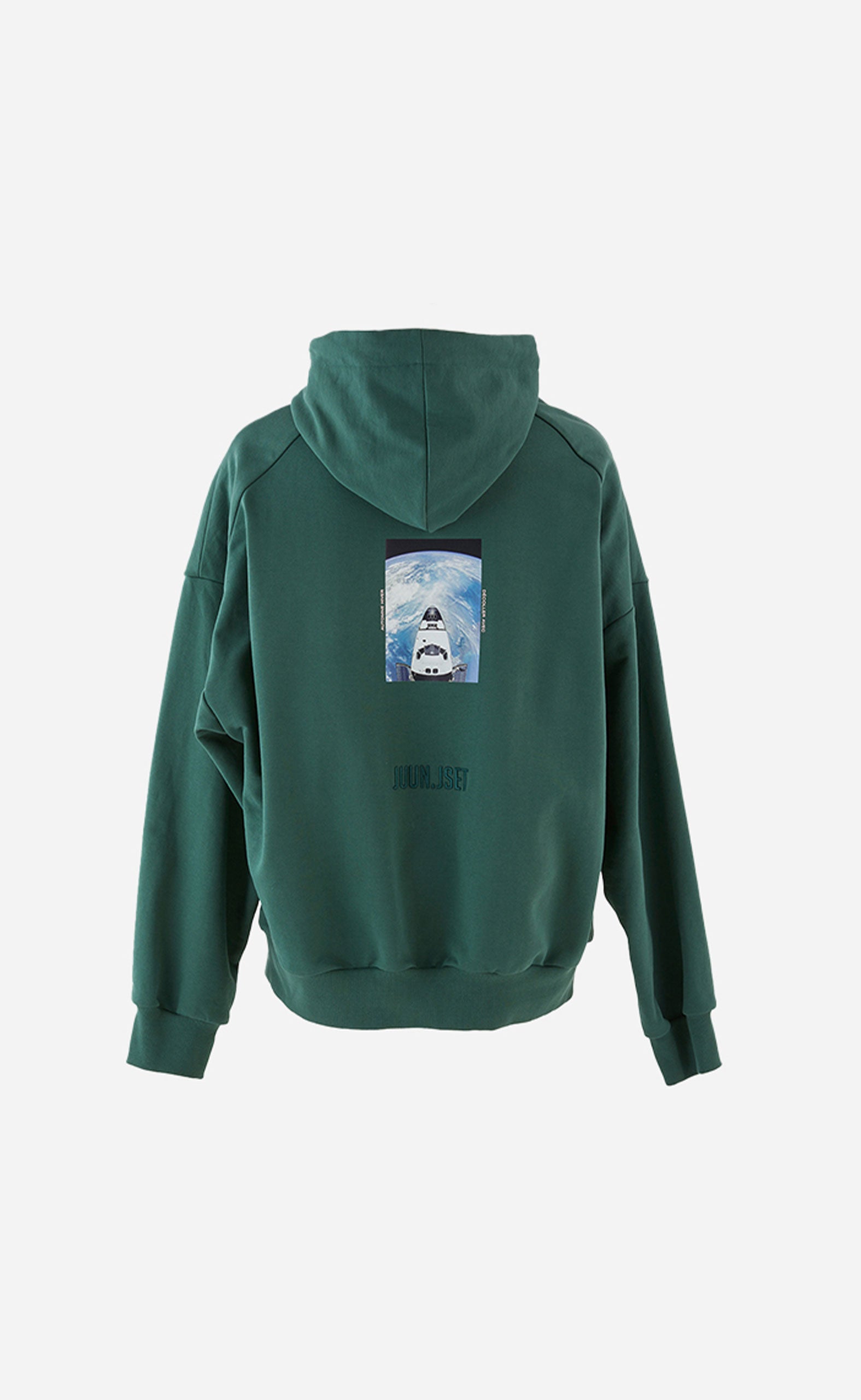 GREEN GRAPHIC OVER FIT HOODY