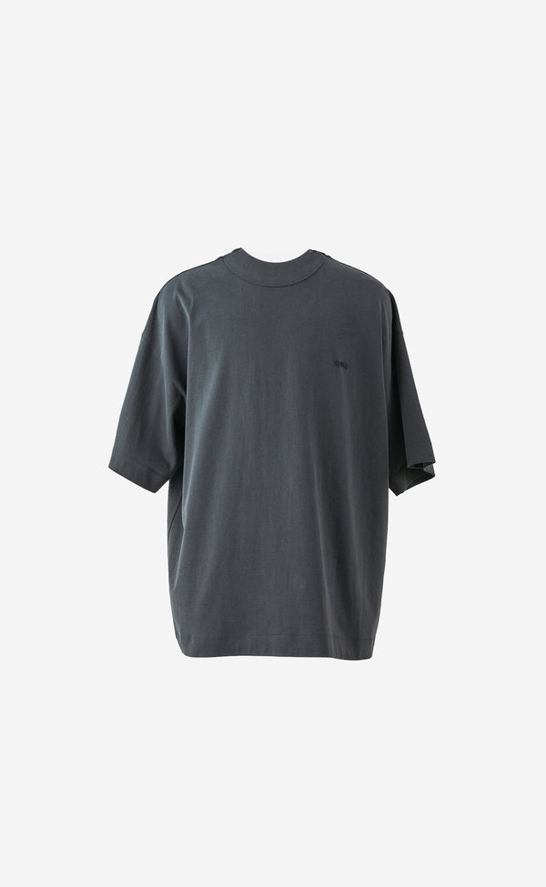 GREY SEMI-OVER FIT GRAPHIC T-SHIRTS