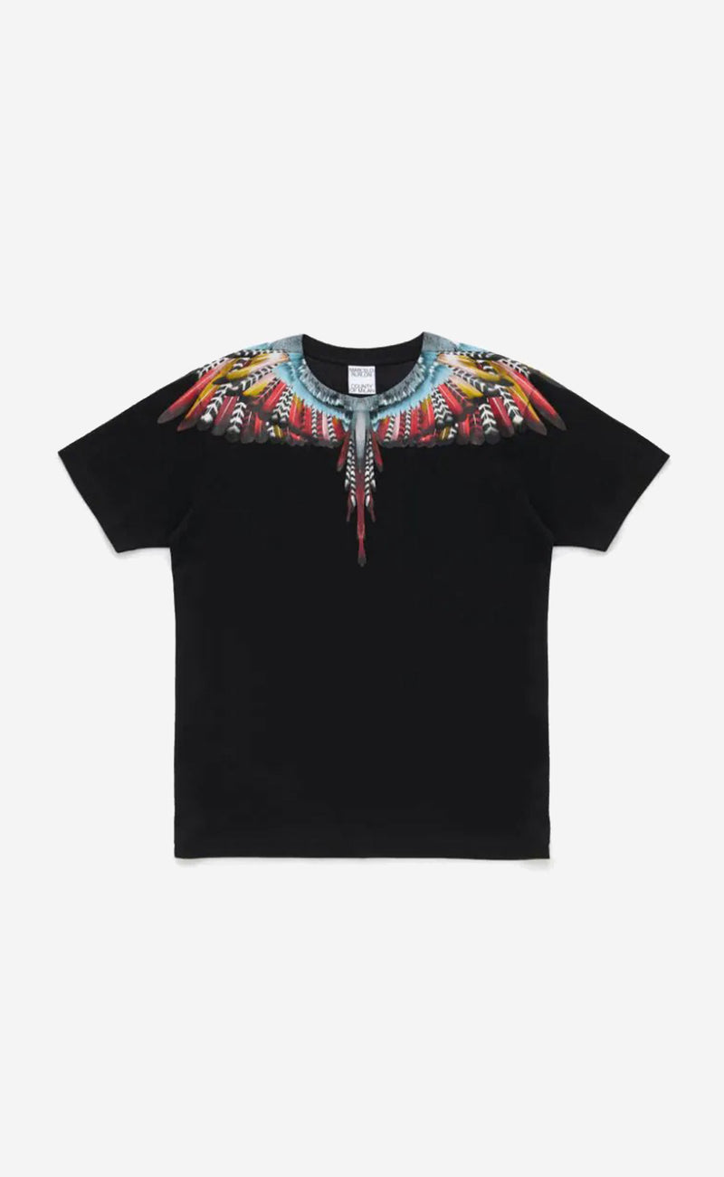 GRIZZLY WINGS REGULAR T-SHIRT BLACK RED