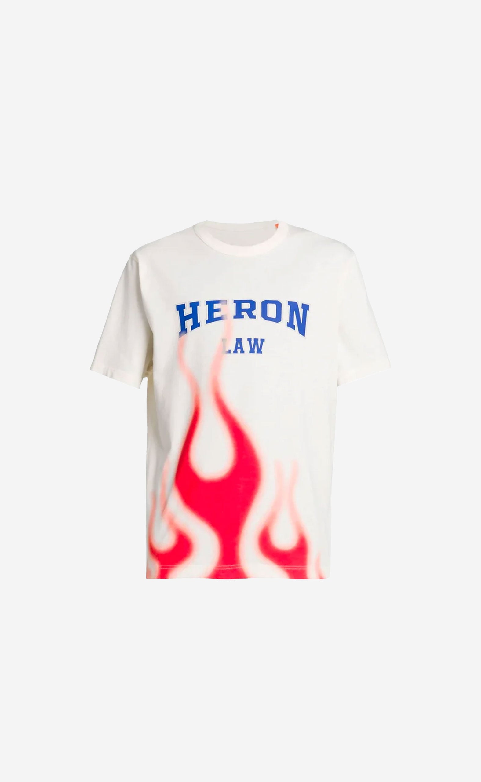 HERON LAW FLAMES SS TEE WHITE RED