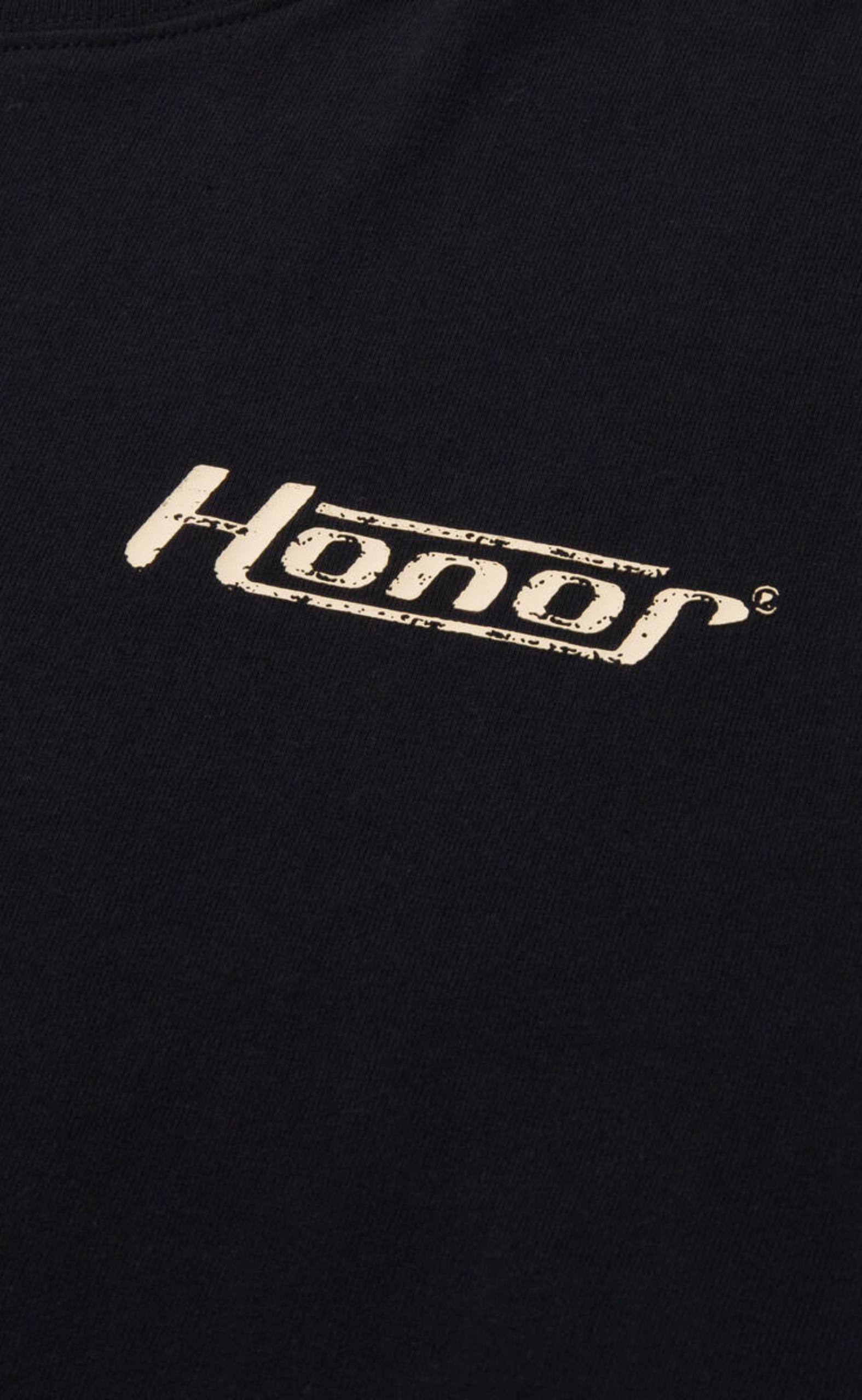 HONOR GLOBE LOGO BLACK T-SHIRT