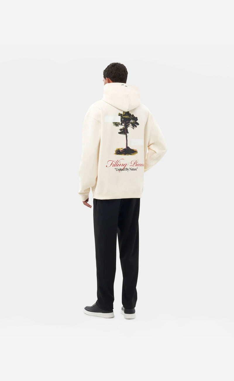 HOODIE UNITED BY NATURE ANTIQUE WHITE