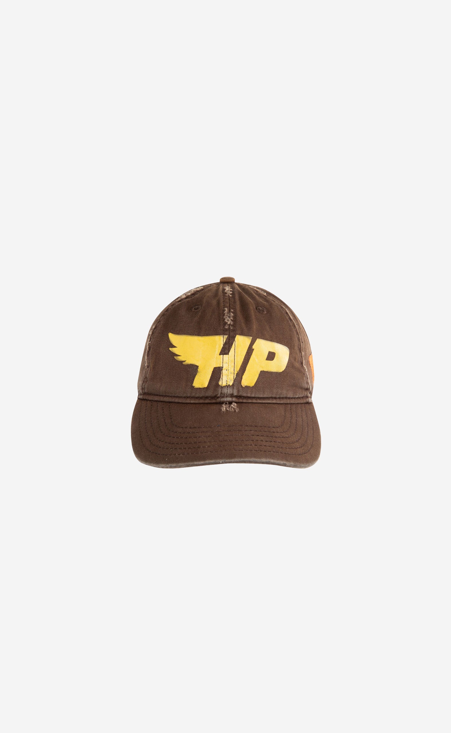 HP FLY DISTRESSED HAT BROWN YELLOW