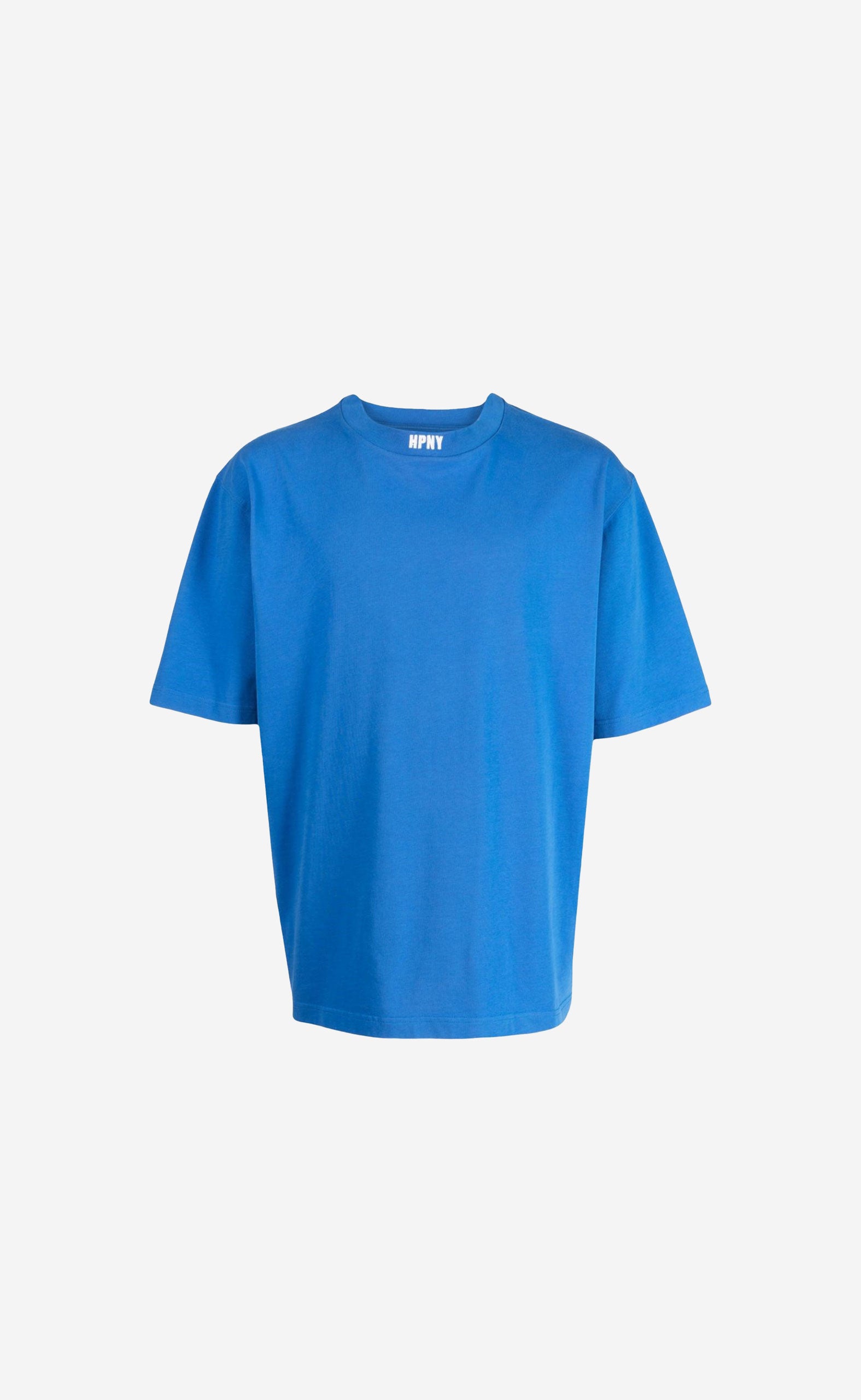 HPNY EMB SS TEE BLUE WHITE