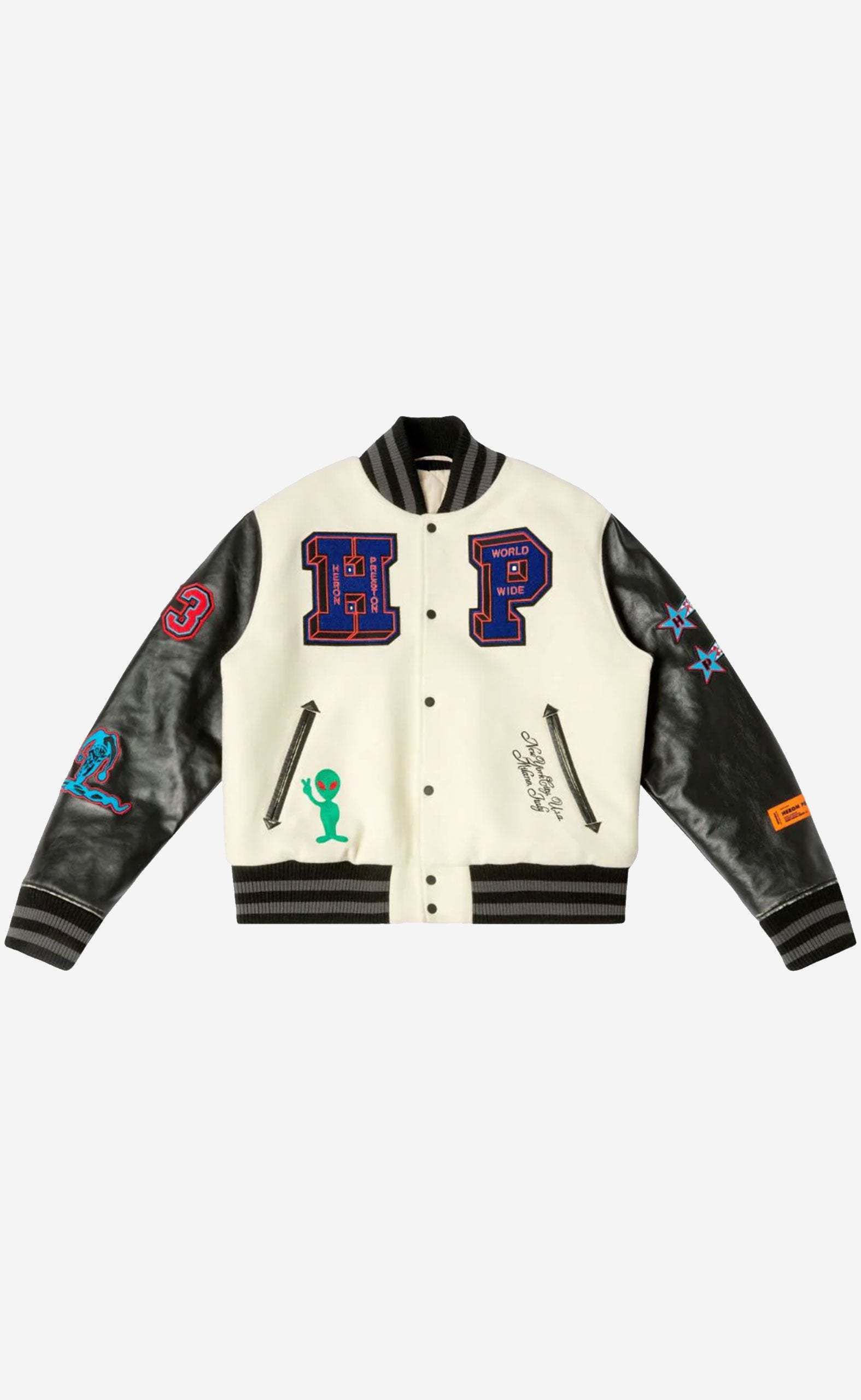 HP PATCHES VARSITY IVORY RED