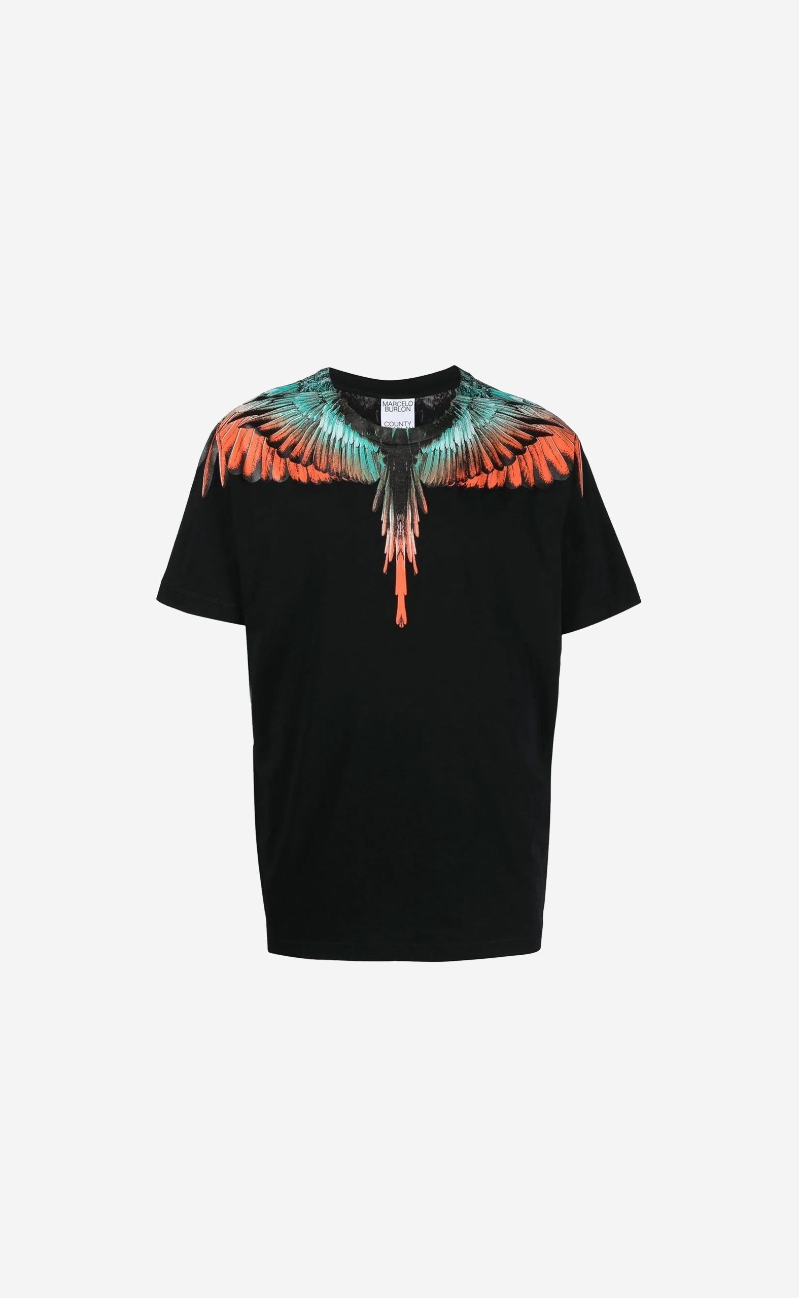 ICON WINGS REGULAR T-SHIRT BLACK ORANGE