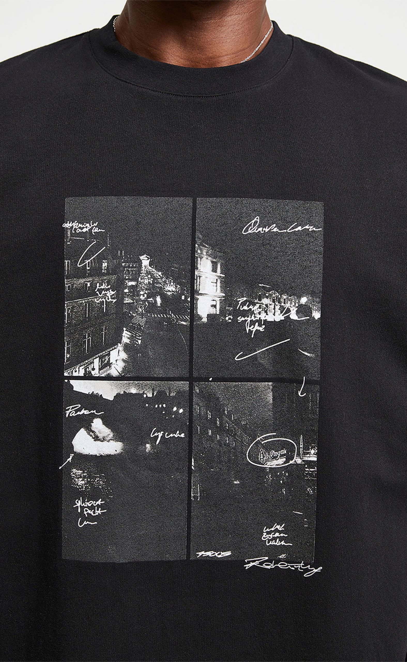 IMPRESSION BLACK T-SHIRT