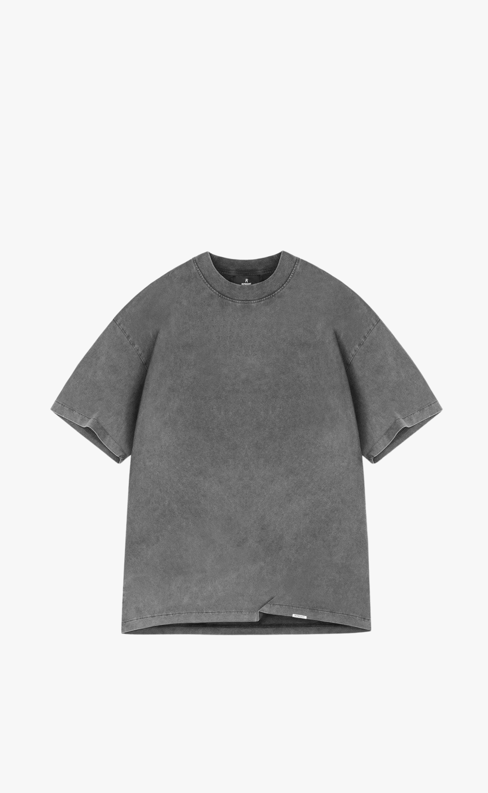 INITIAL OVERSIZED VINTAGE GREY T-SHIRT