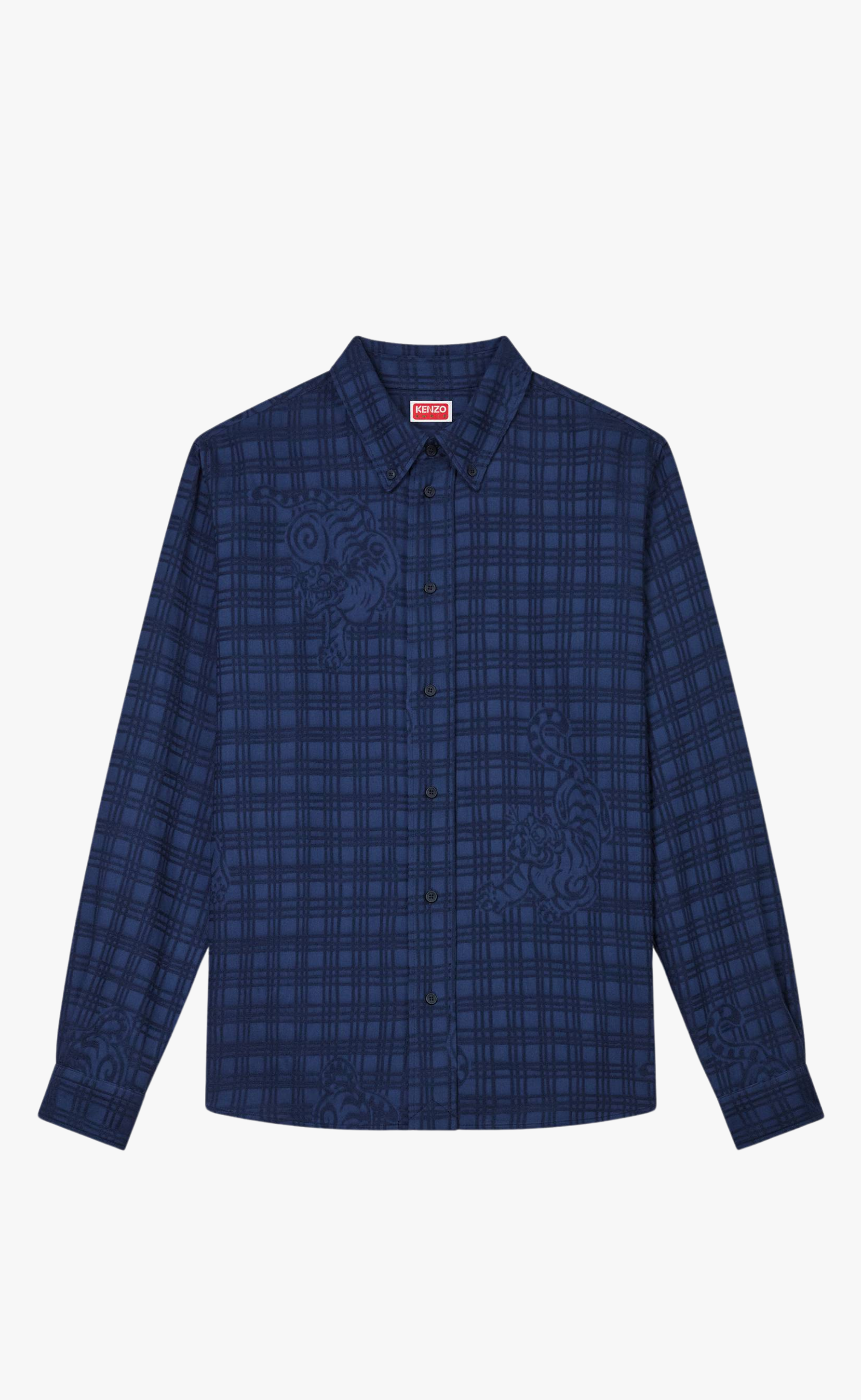 KENZO BAMBOO TIGER BLUE SHIRT